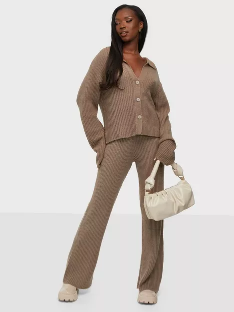 Buy Nelly Comfy Knit Pants - Taupe