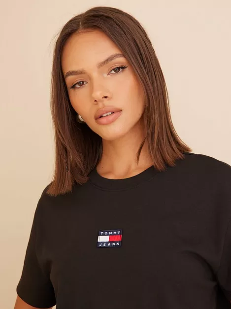 Buy Tommy Jeans TJW Tommy - Badge Center Black Tee