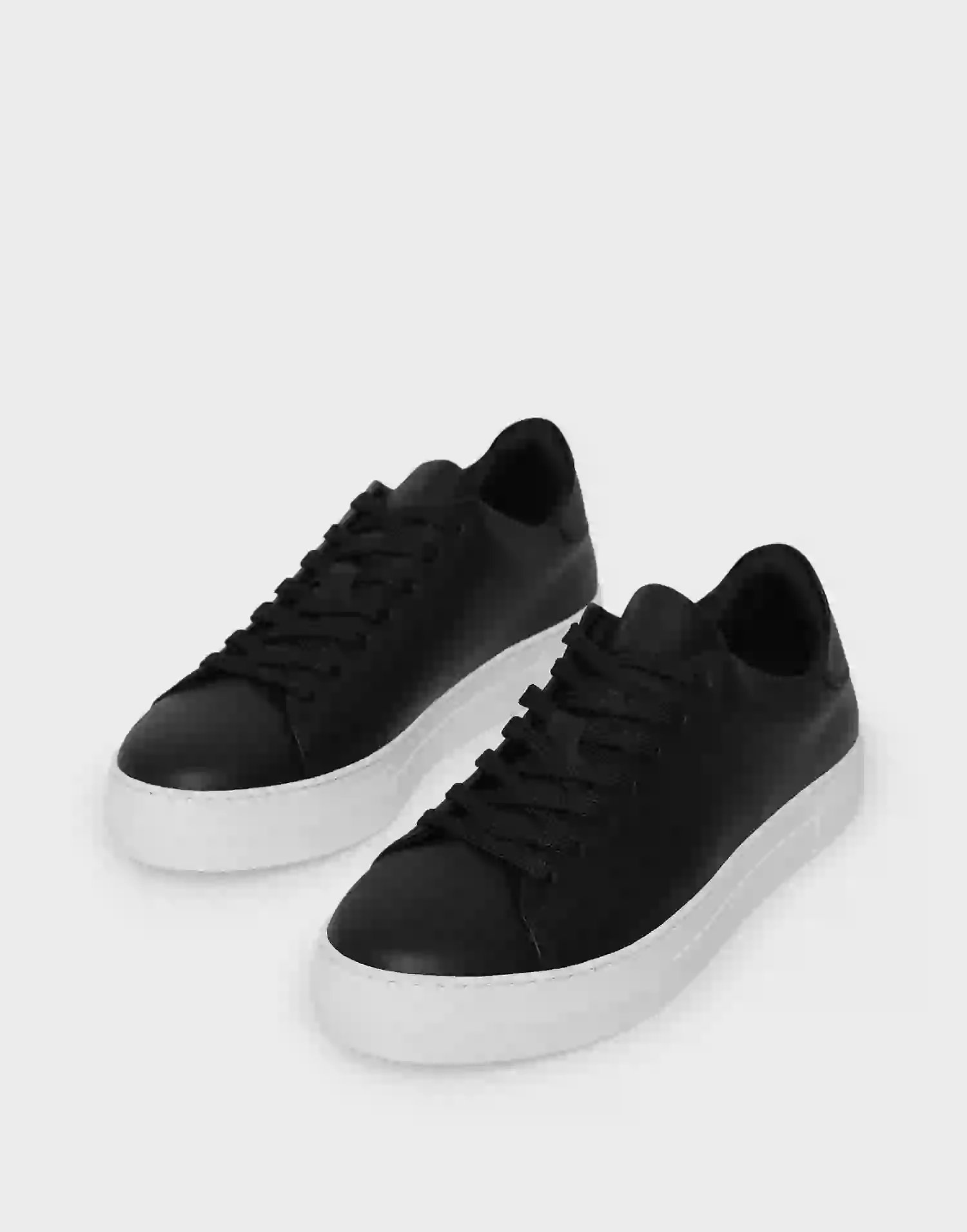 Selected Homme Slhdavid Chunky Leather Sneaker Noo Pensko Black