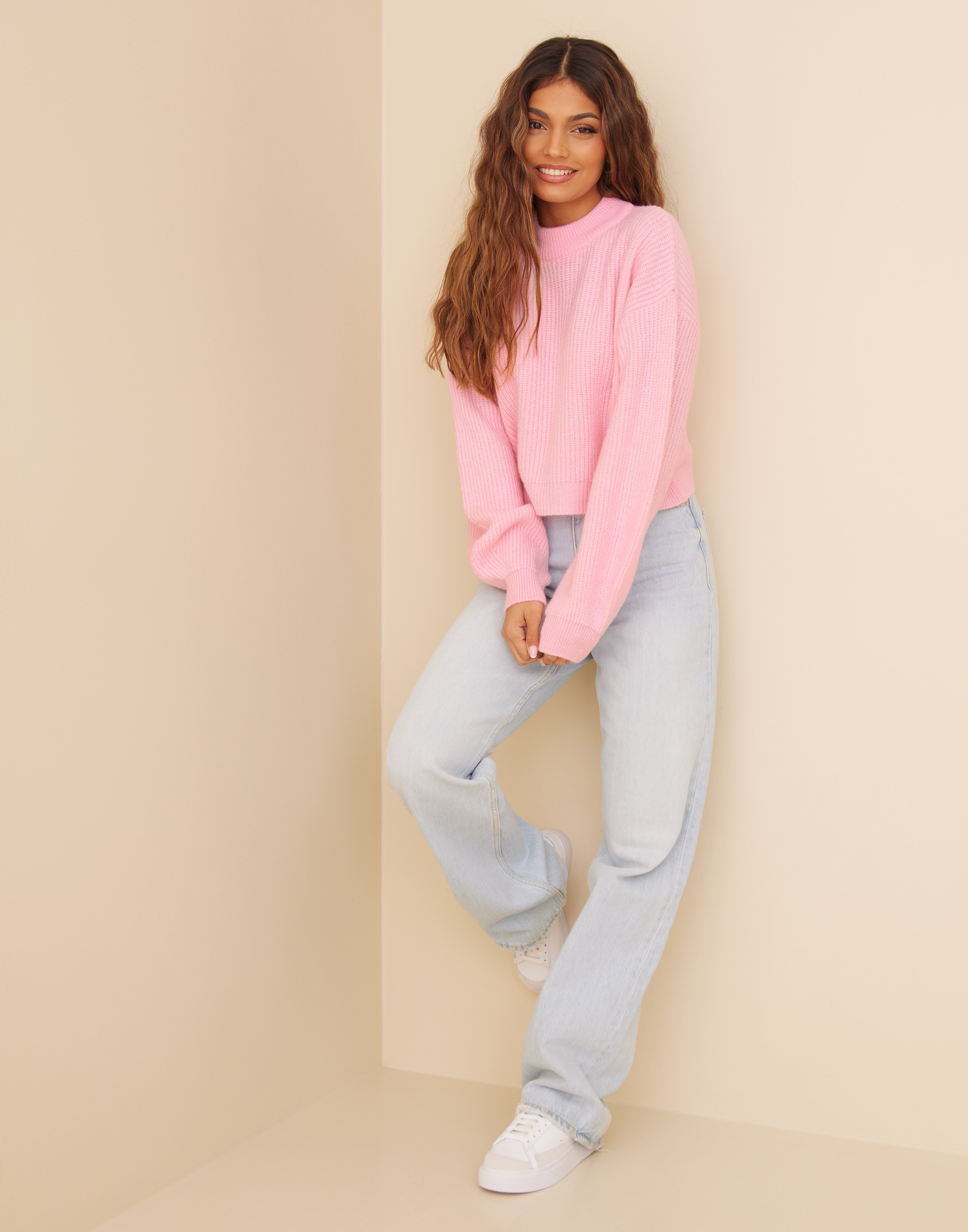 Buy Nelly Soft Knit Sweater Pink