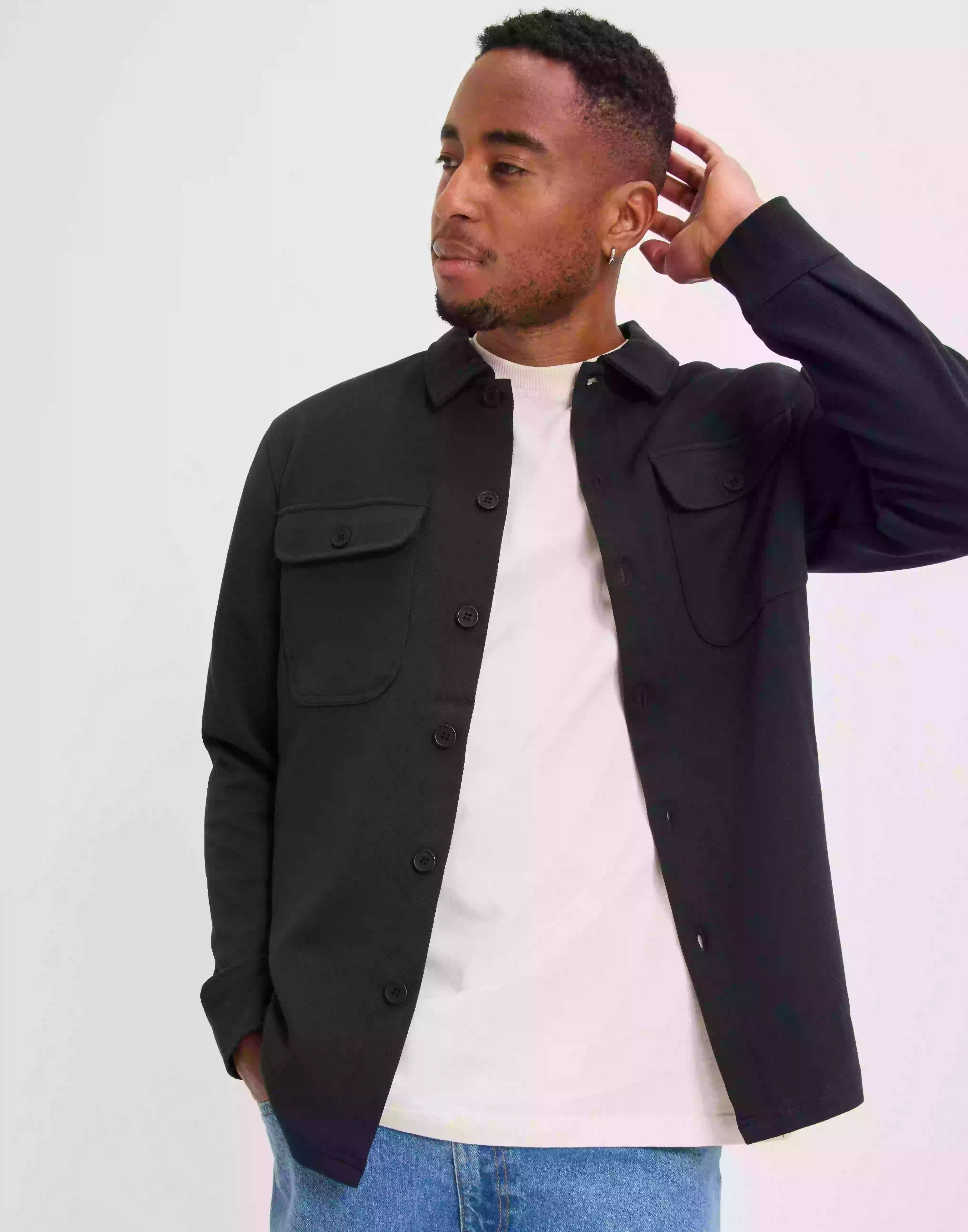 Only & Sons Onsnewkodyl Overshirt Sweat Noos Overshirts Dark Navy