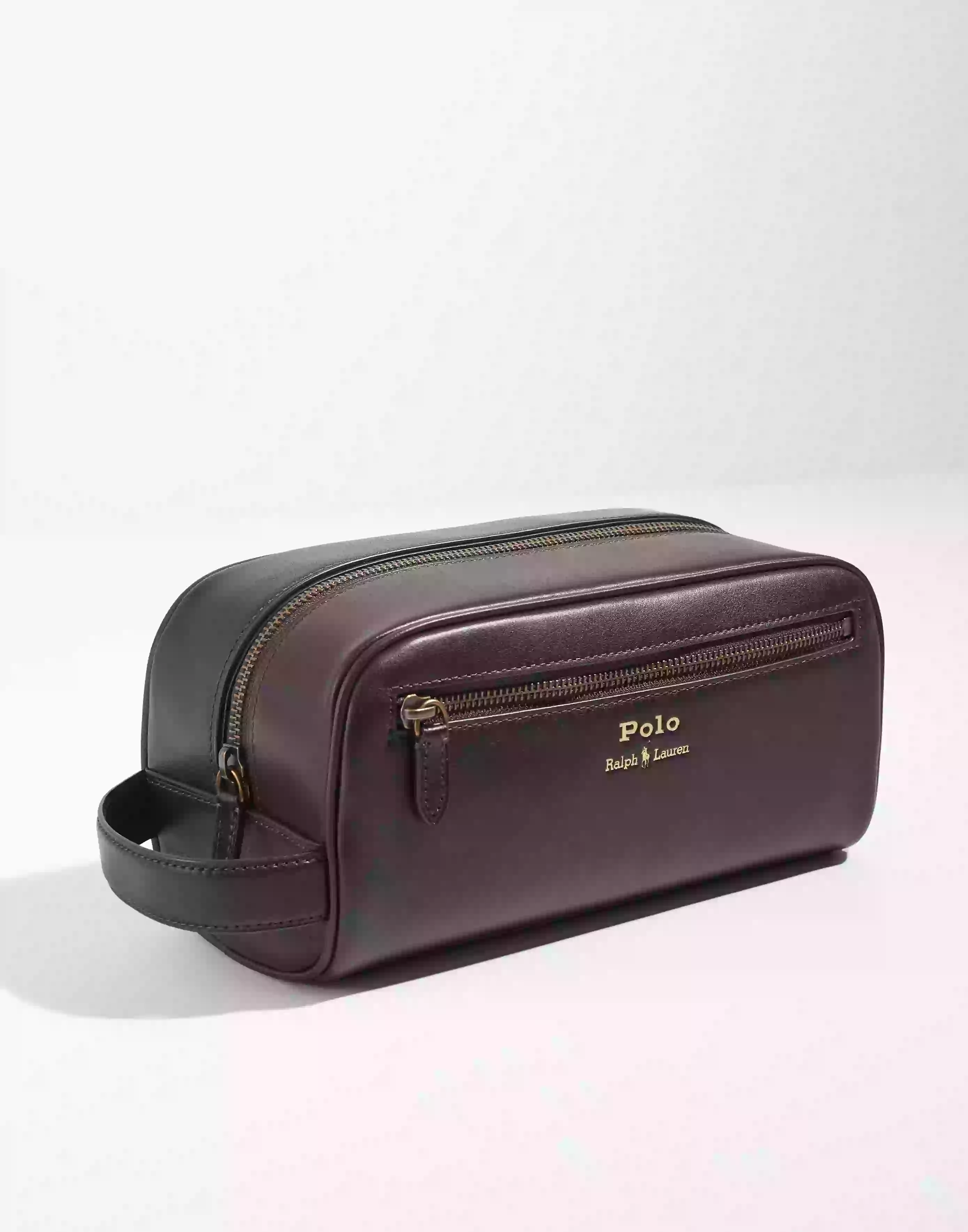 Polo Ralph Lauren Shave Kit-Pouch-Medium Toalettmapper Brown
