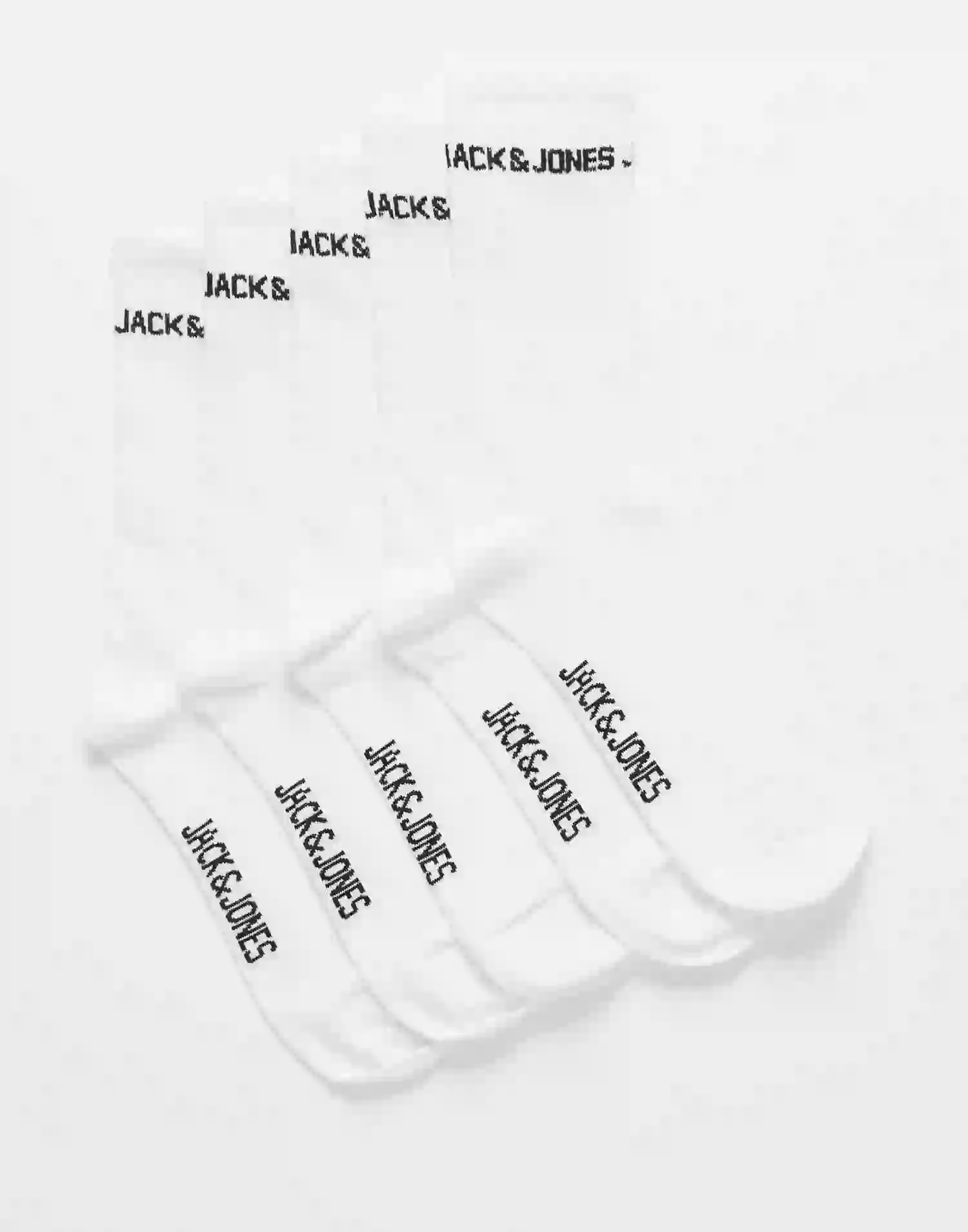 Jack & Jones Jacbasic Logo Tennis Sock 5 Pack No Multipack sokker White White - White - White - White
