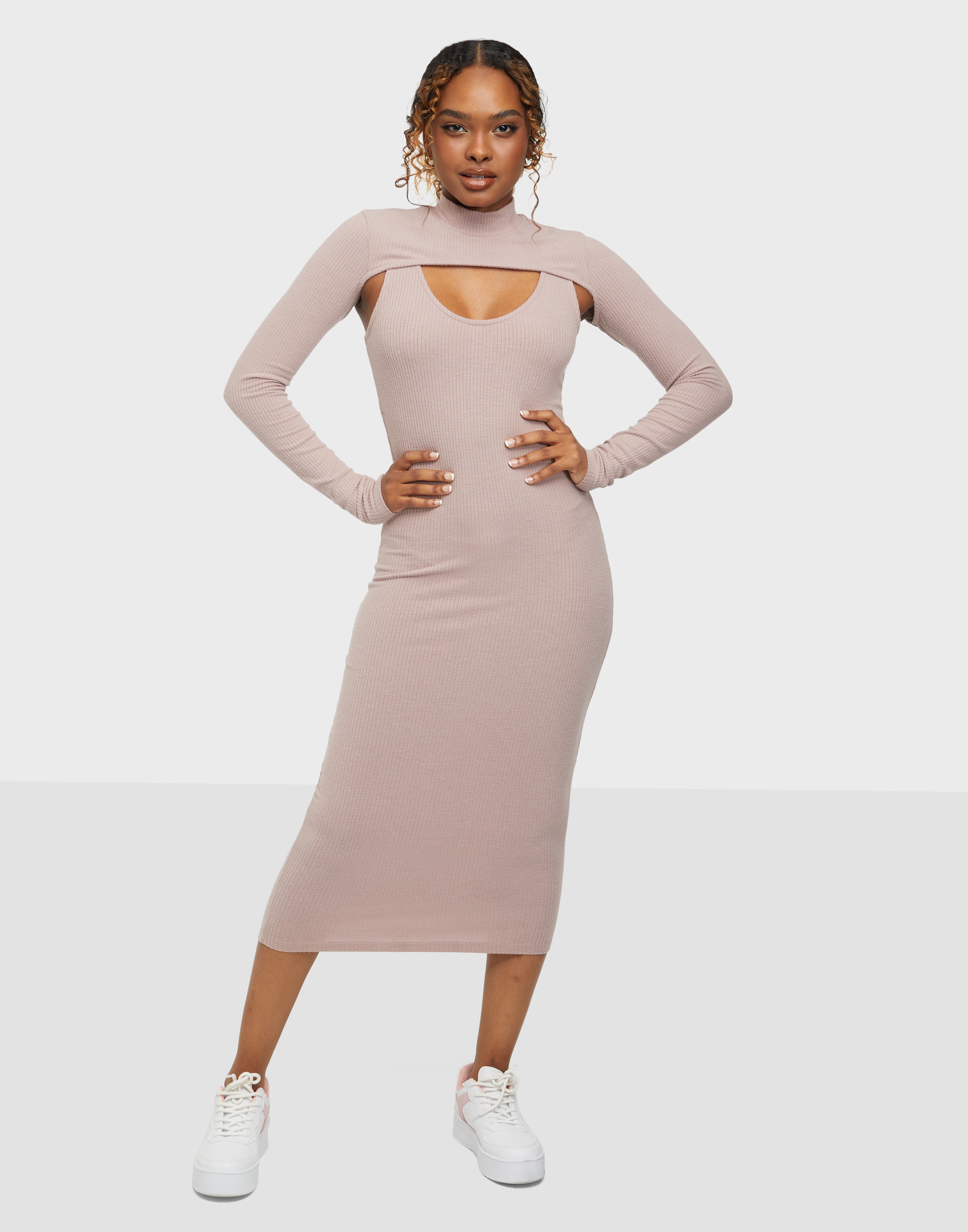 two piece bodycon midi dress