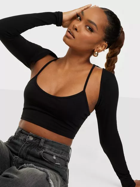 erosión melodía Lucro Buy Nelly Ultimate Sleeve Top - Black | Nelly.com