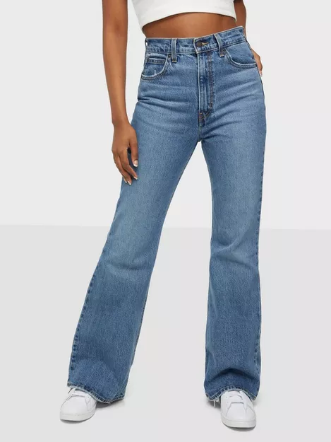 Syiwidii Vintage High Waisted Denim Flare High Waisted Flare Jeans