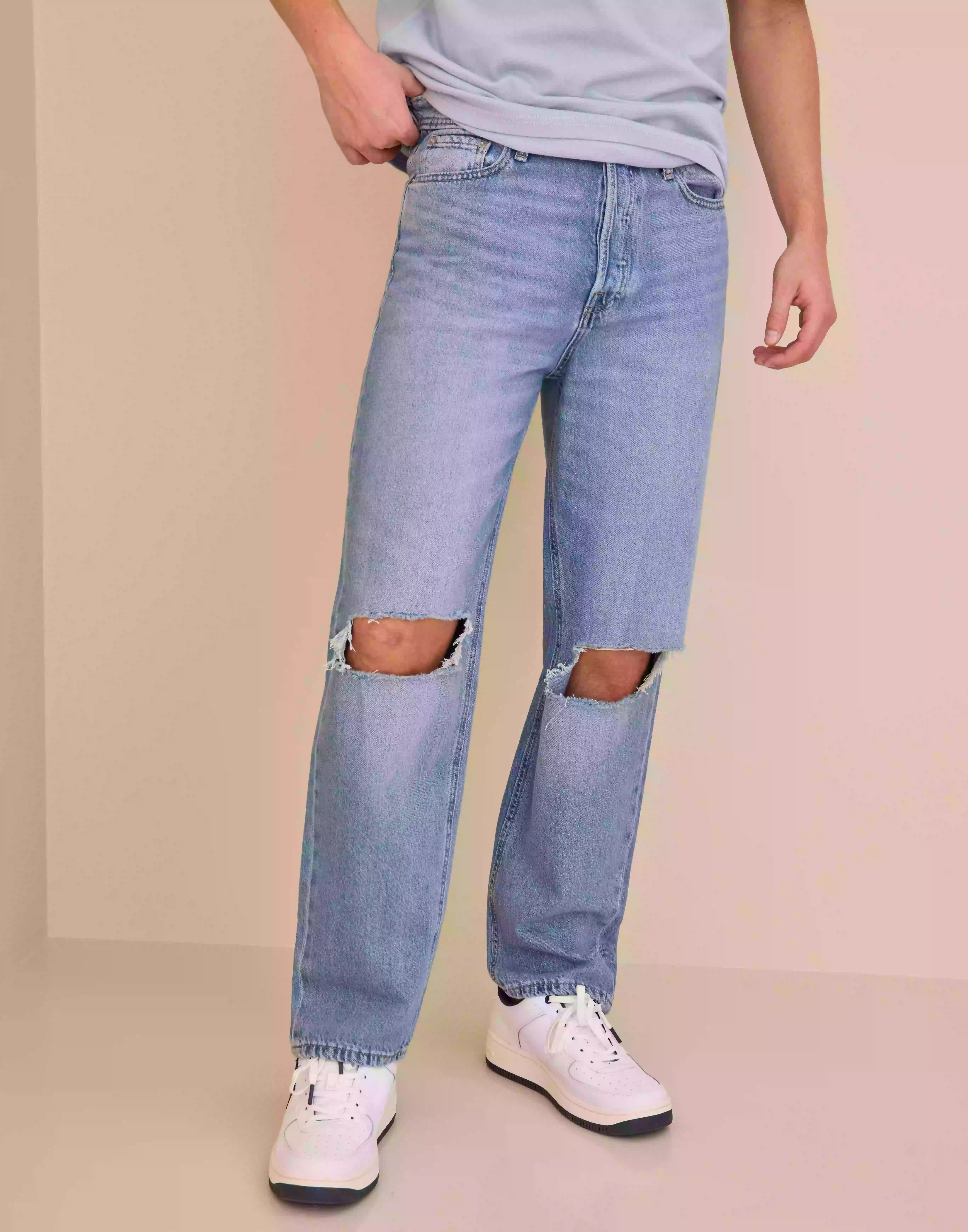 Jack & Jones Jjieddie Jjoriginal Na 203 Straight jeans Blue Denim