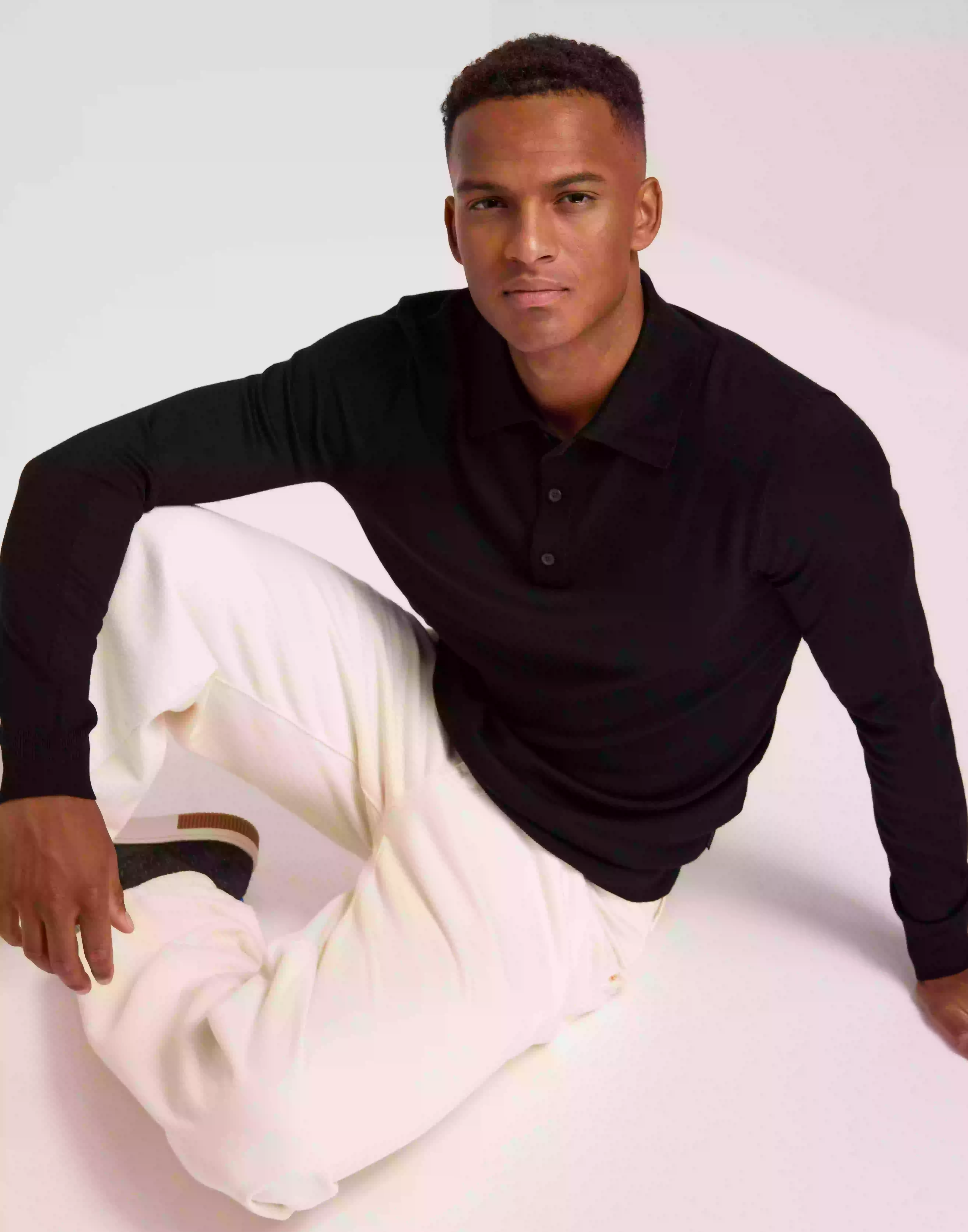 Only & Sons Onswyler Life Reg 14 Ls Polo Knit N Strikkegensere Black