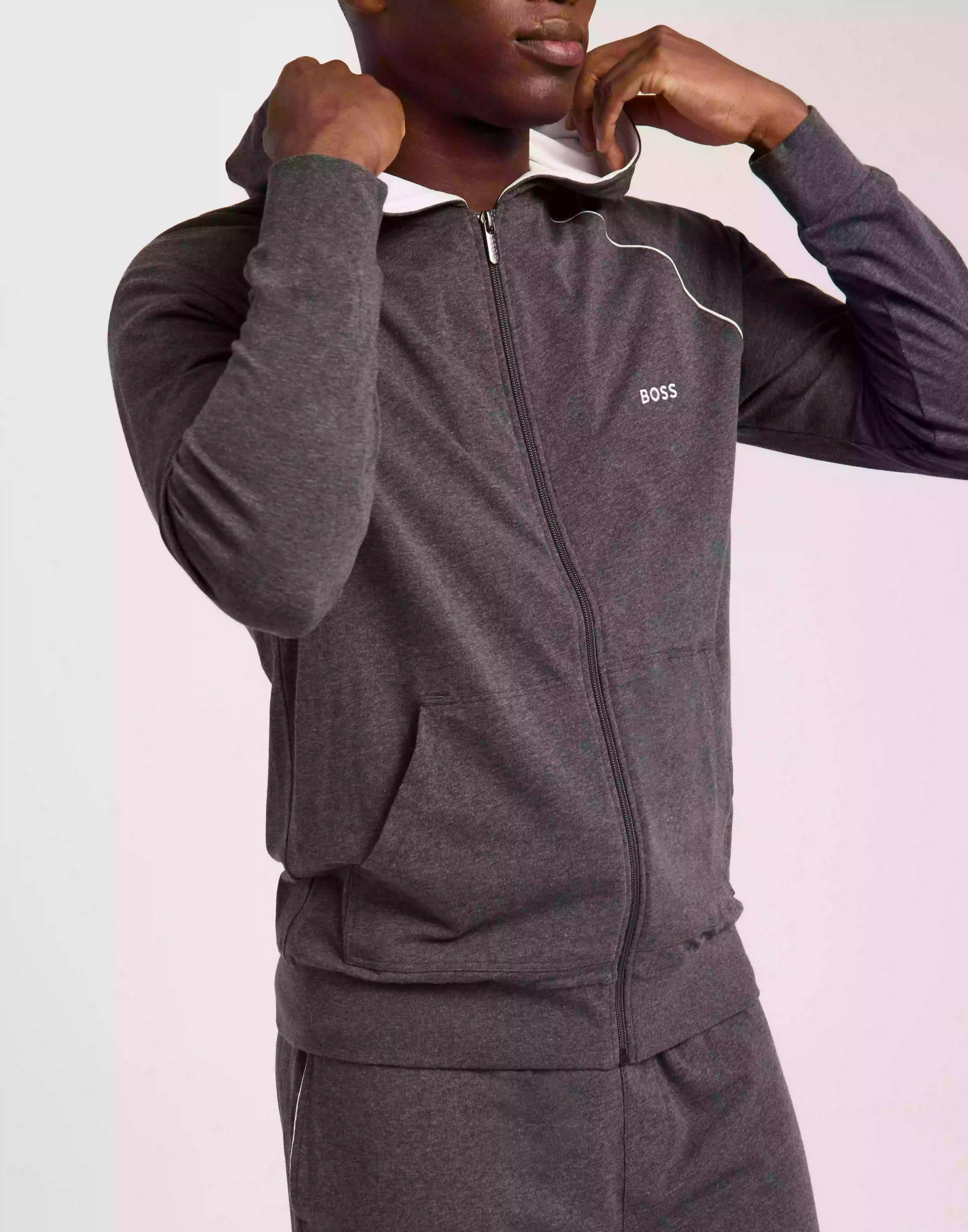 BOSS Mix&Match Jacket H 10241810 02 Gensere med glidelås Charcoal