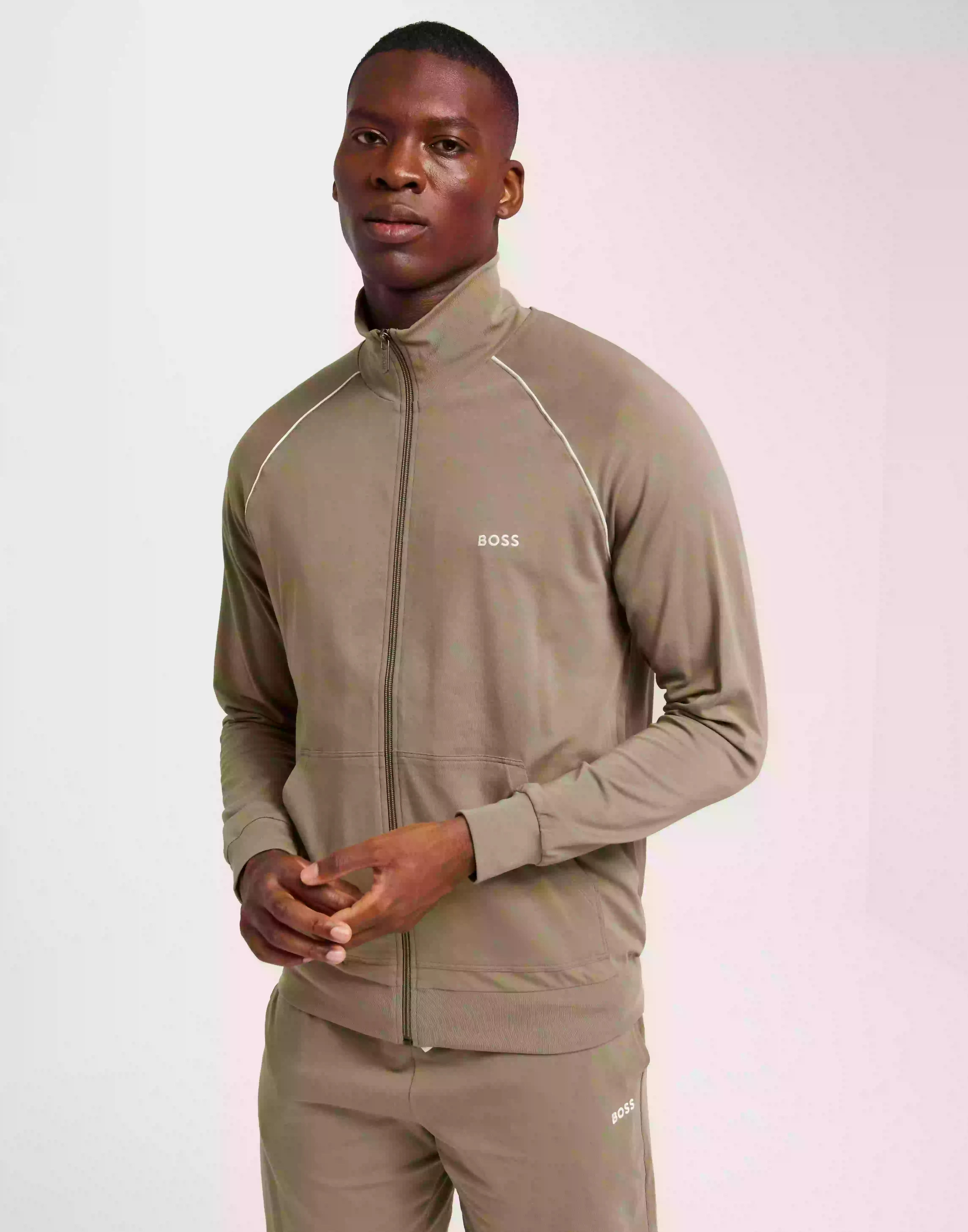 BOSS Mix&Match Jacket Z 10241810 02 Tröjor med dragkedja Light/Pastel Green