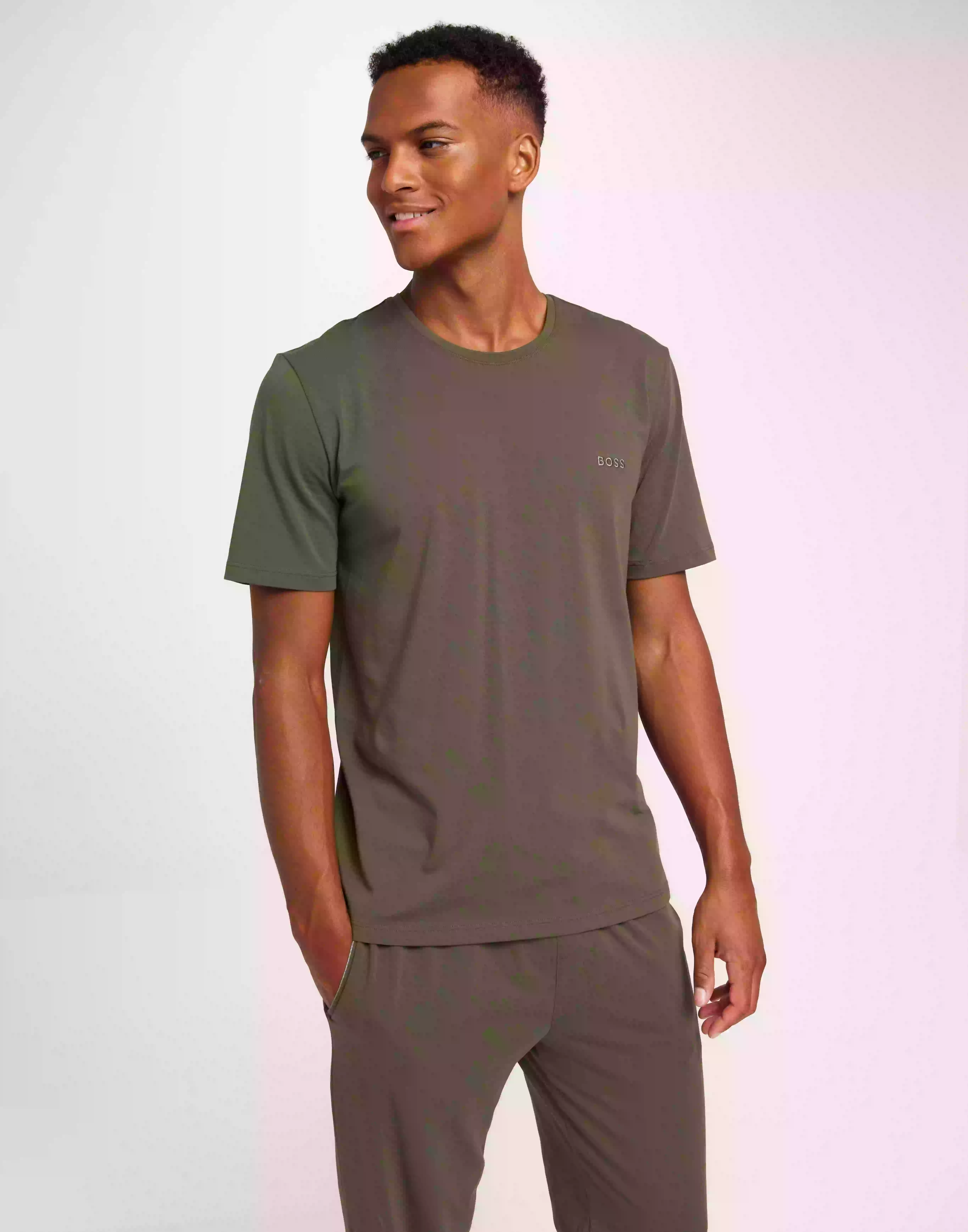 BOSS Mix&Match T-Shirt R 10241810 02 Kortärmade t-shirts Green