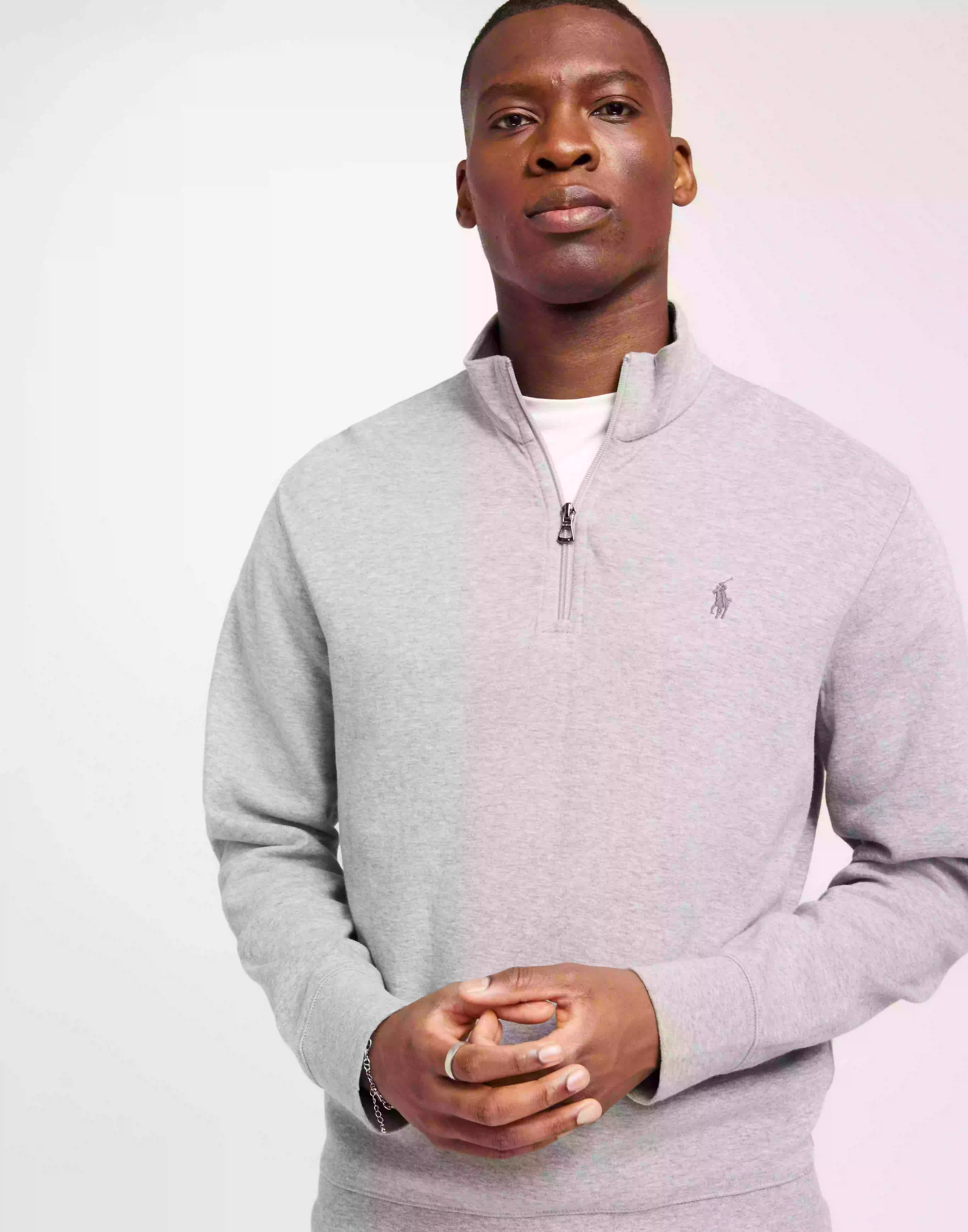 Polo Ralph Lauren Long Sleeve-Knit Pologensere Heather