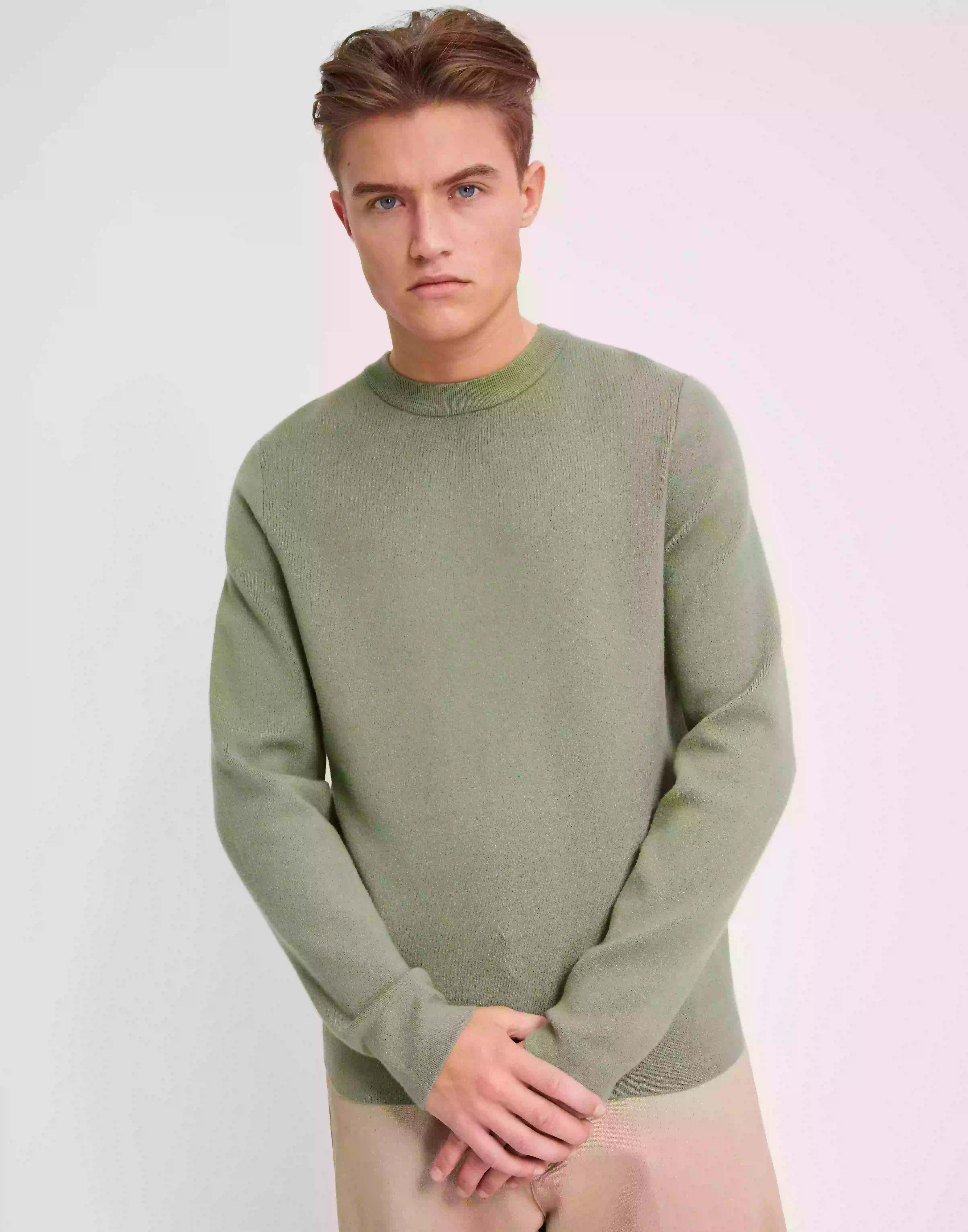 Samsøe Samsøe Gunan crew neck 10490 Stickade tröjor Basil