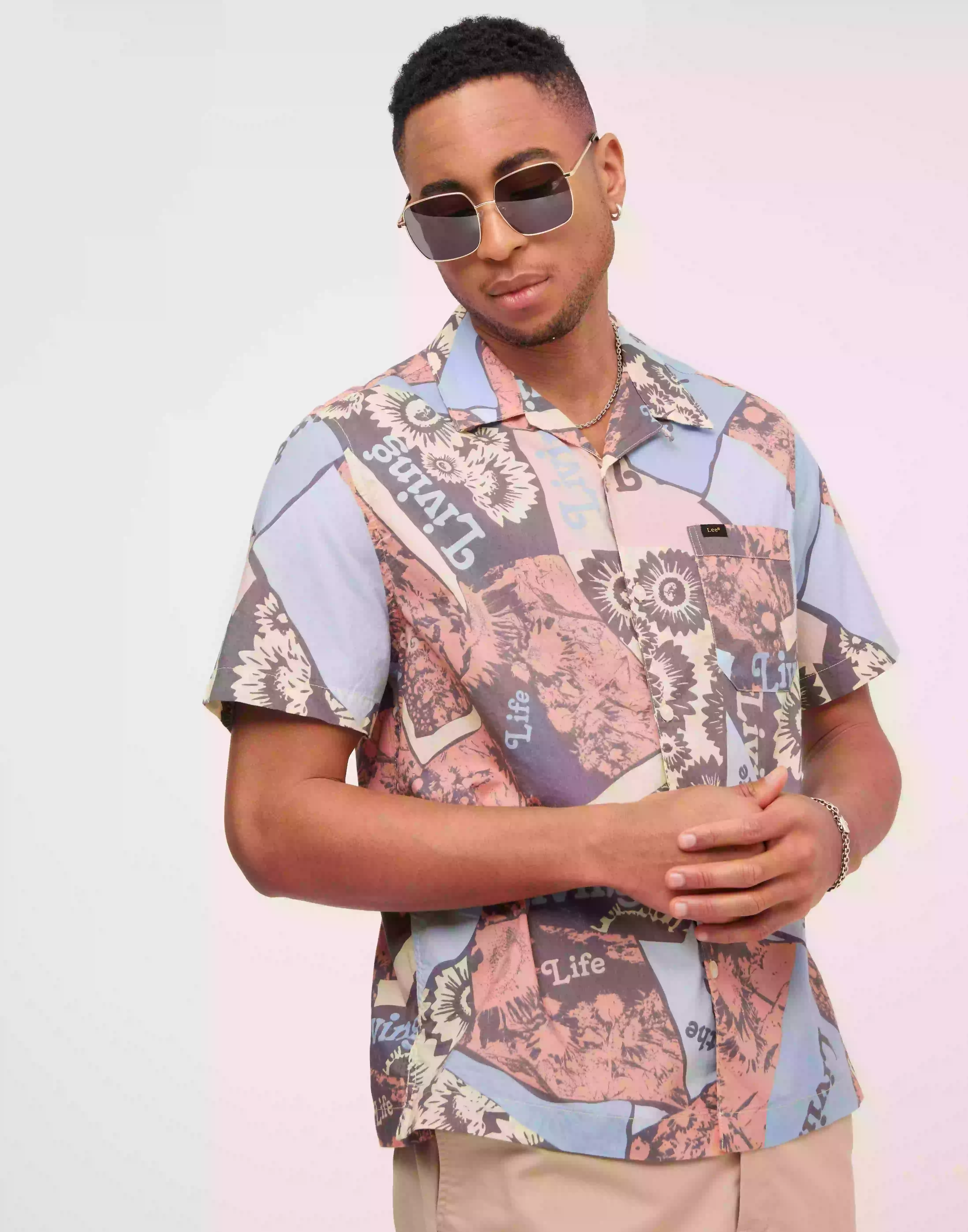 Lee Jeans Resort Shirt Kortärmade skjortor Multicolor