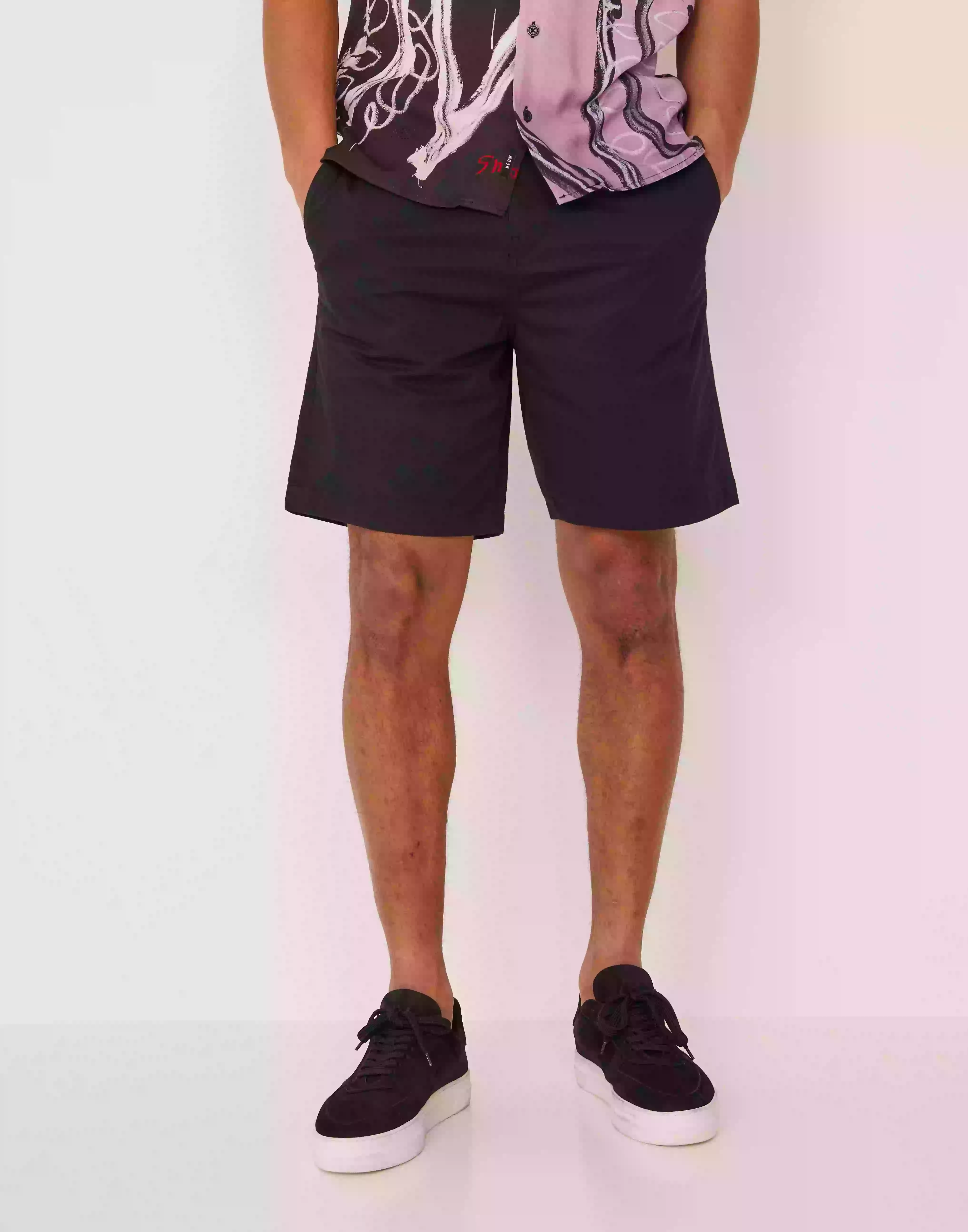 Selected Homme Slhcomfort-Homme Flex Shorts W Noos Chinoshorts Black
