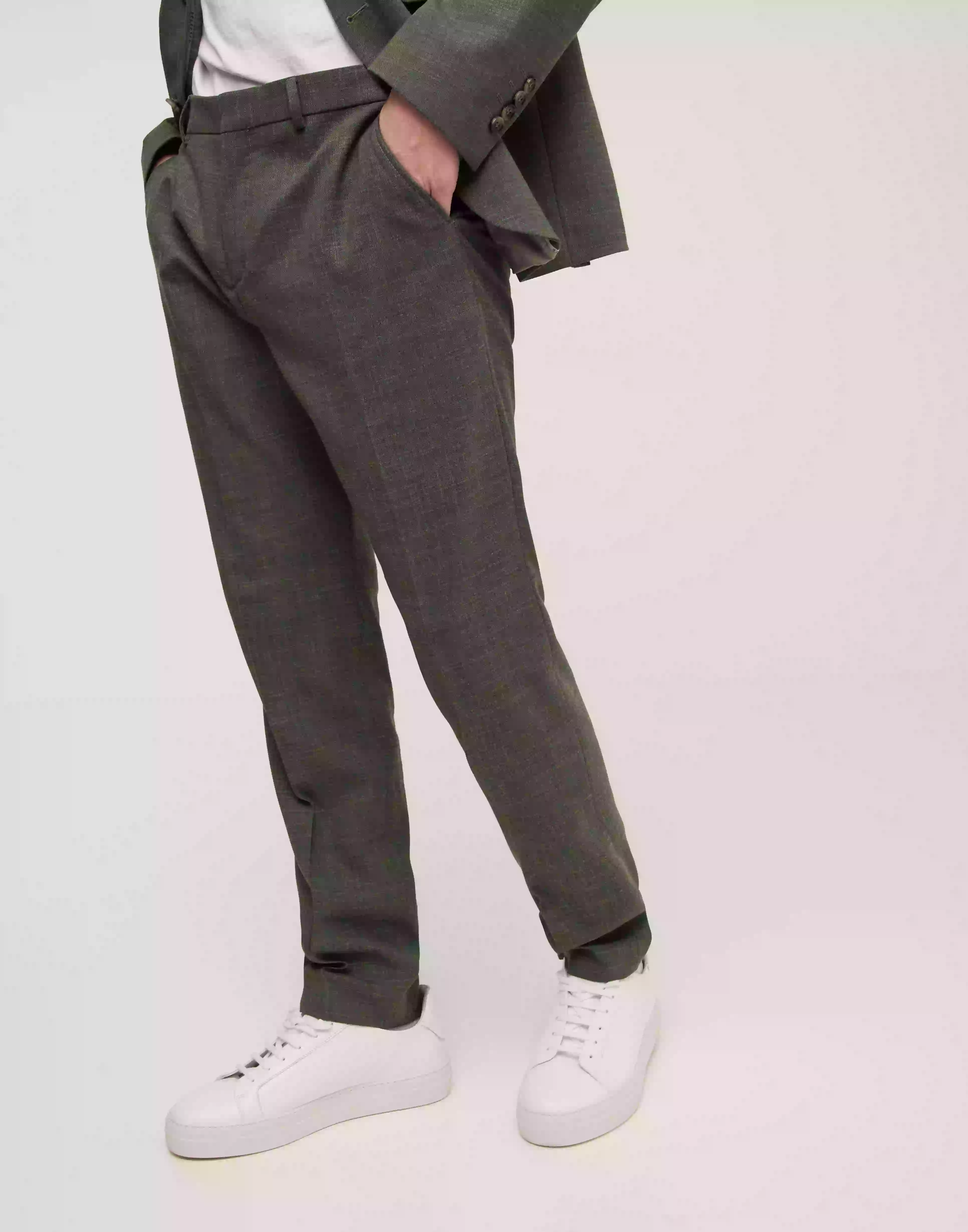 Selected Homme Slhslim-Oasis Light Green Trs B Noo Kostymbyxor Shadow