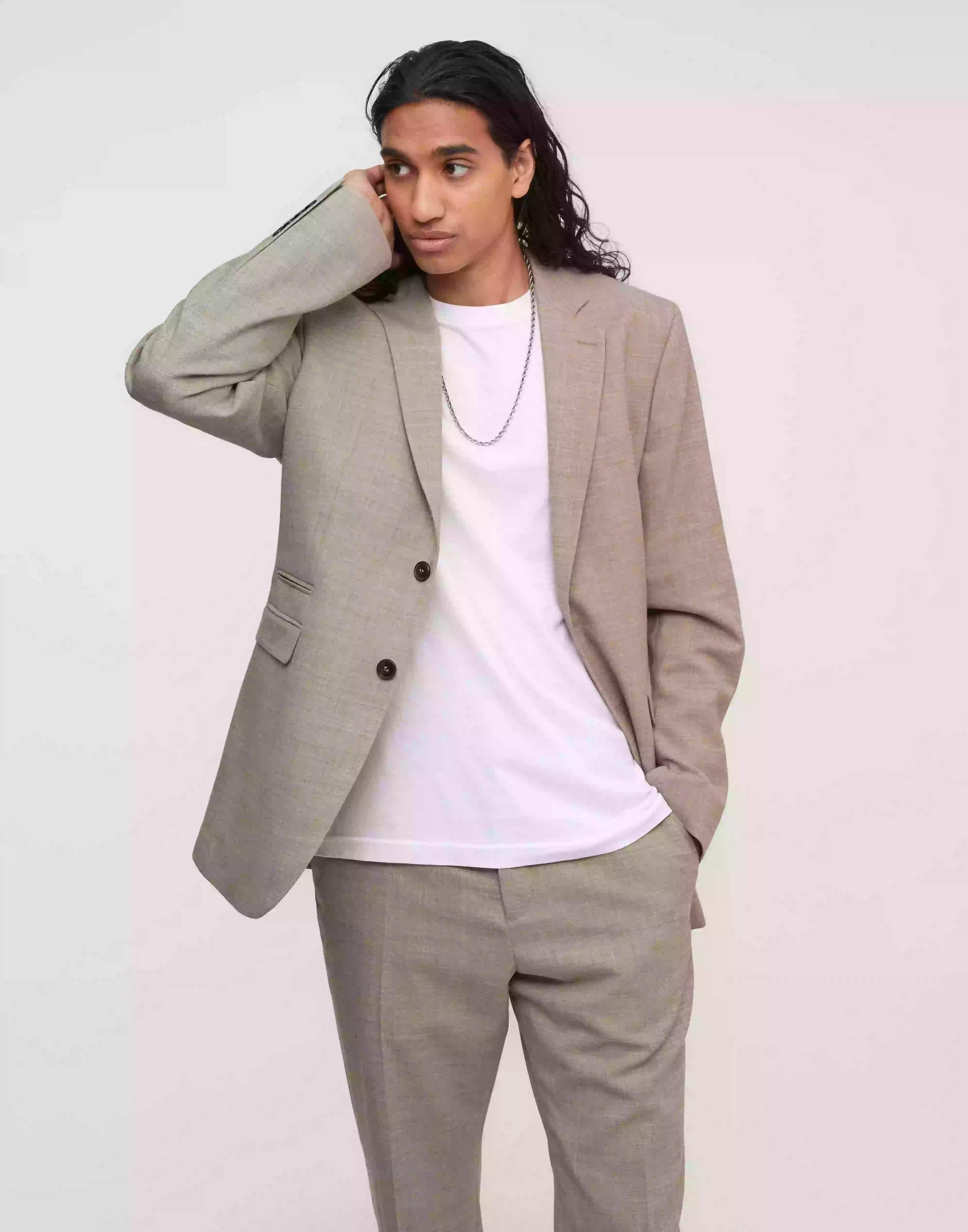 Selected Homme Slhslim-Oasis Light Sand Blz B Noos Kavajer Sand