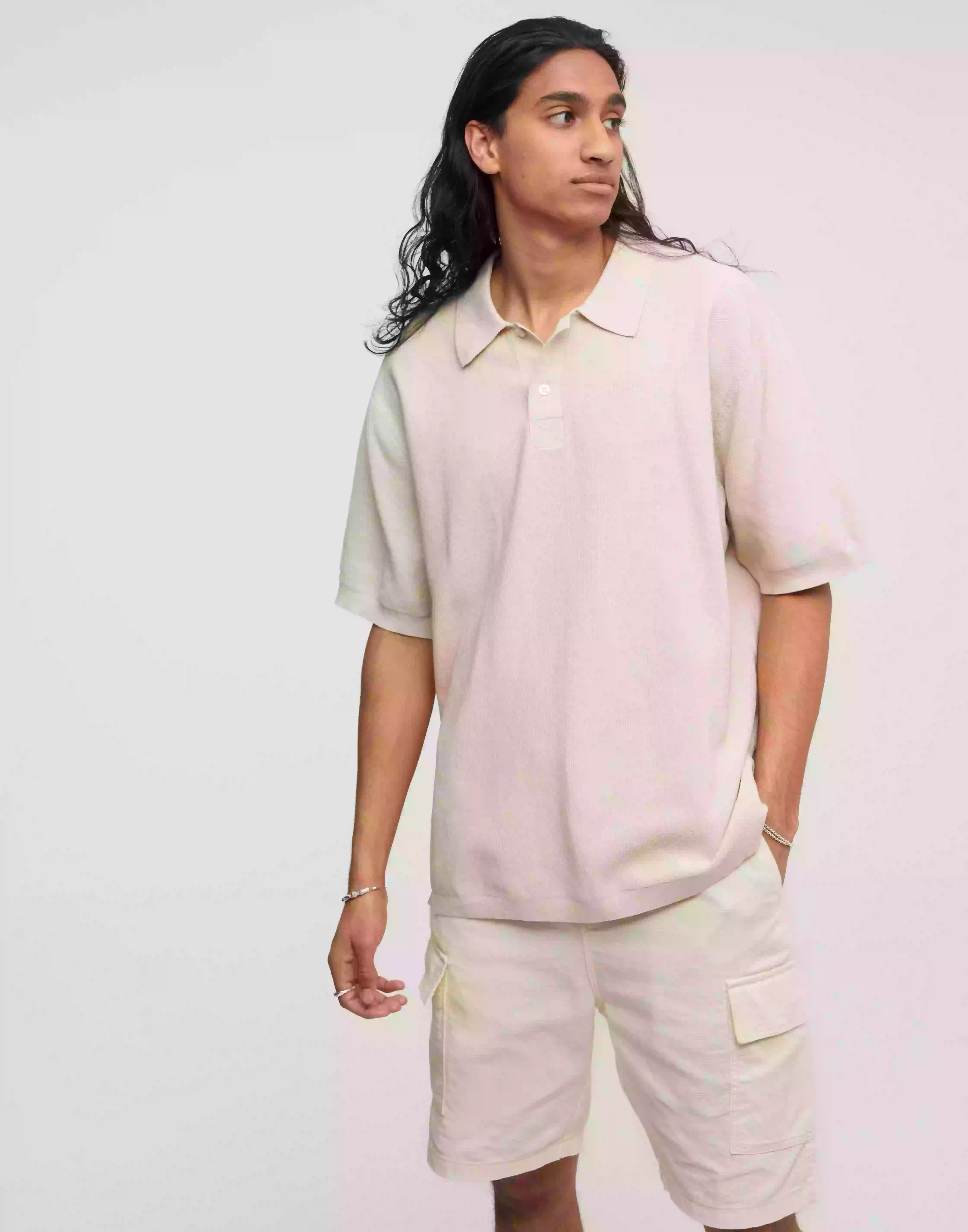 Selected Homme Slhloose-Portland Shorts W Cargoshorts Egret