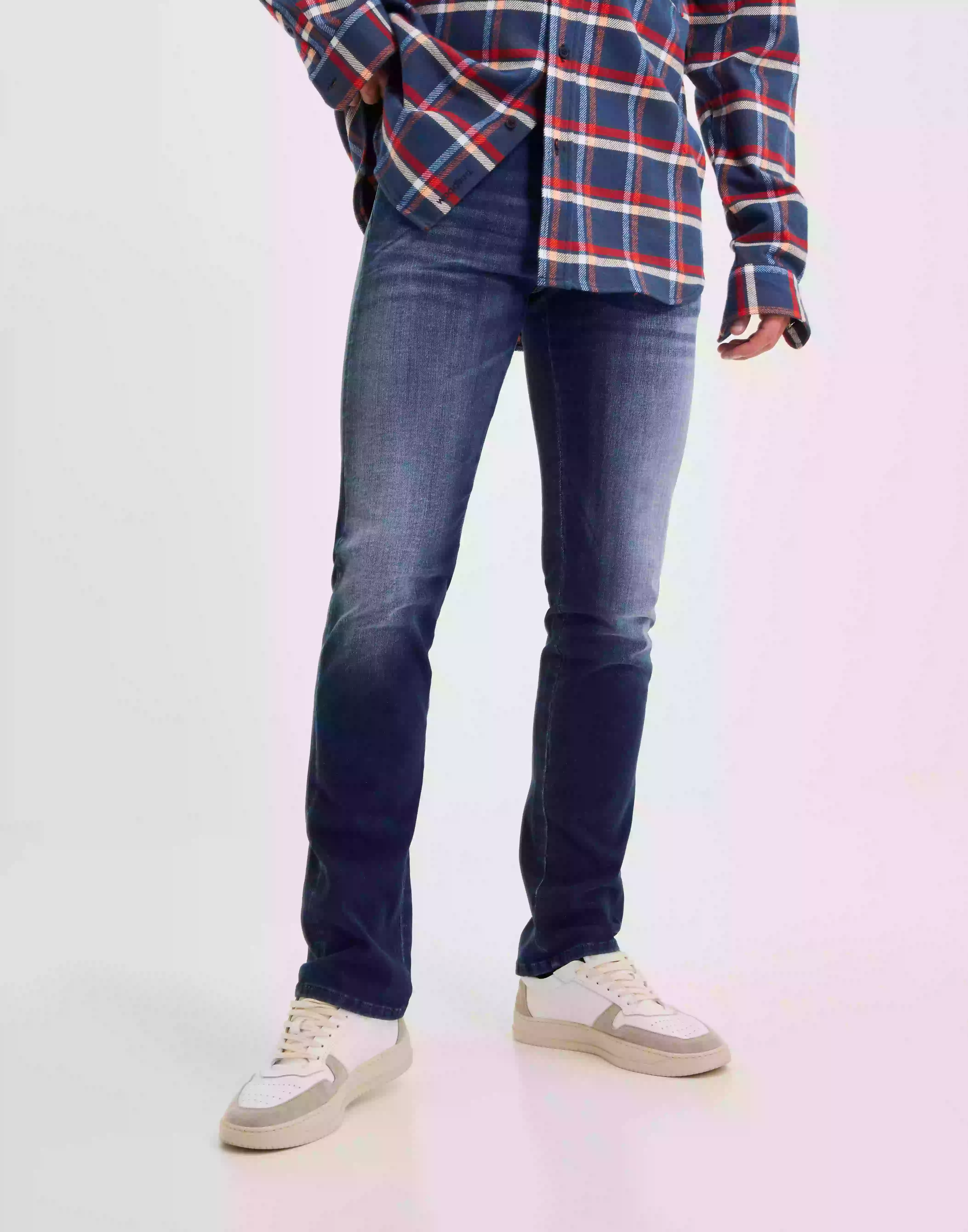 Replay GROVER Trousers Straight jeans Medium Blue