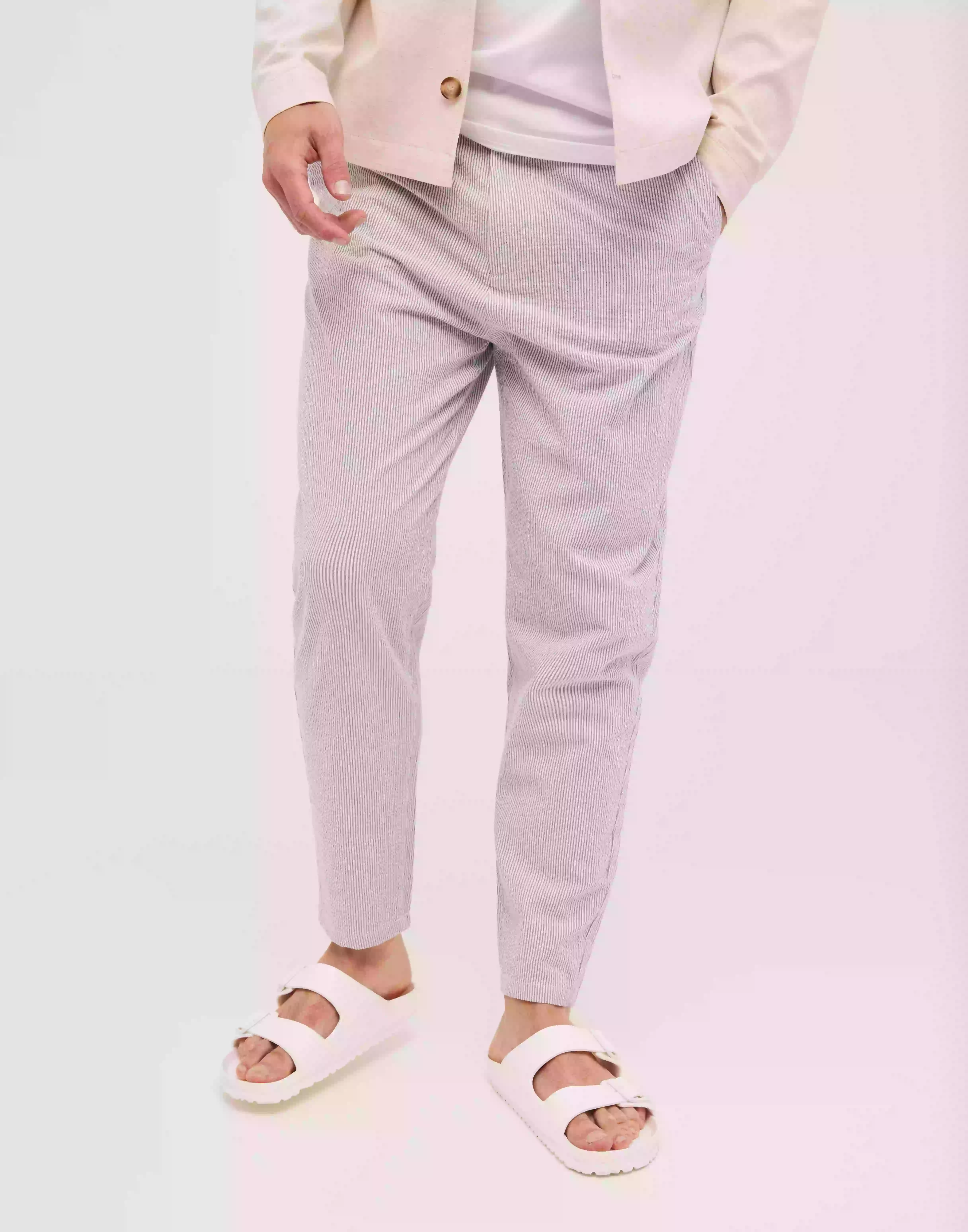 Only & Sons Onsdew Pant Seersucker Gw 1829 Slacks Bright White