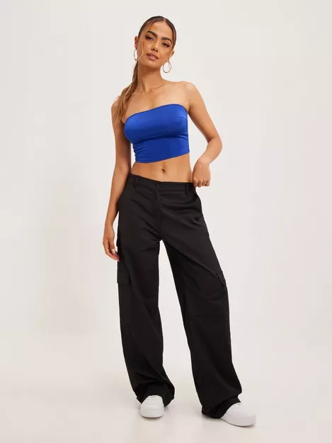 Buy Nelly Glossy Tube Top - Blue