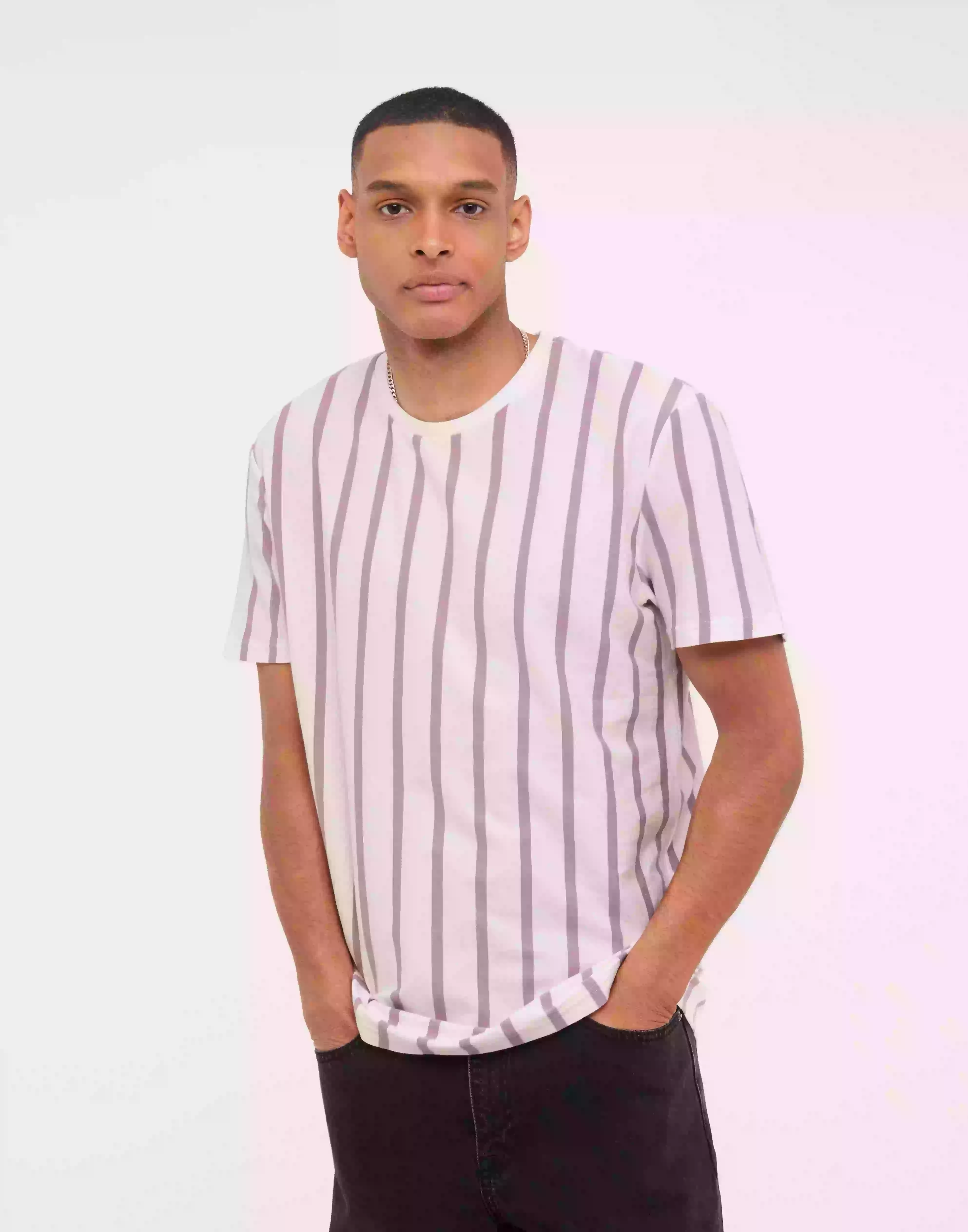 Selected Homme Slhrelaxair Ss O-Neck Tee W Randiga t-shirts White Alyssum Elderberry