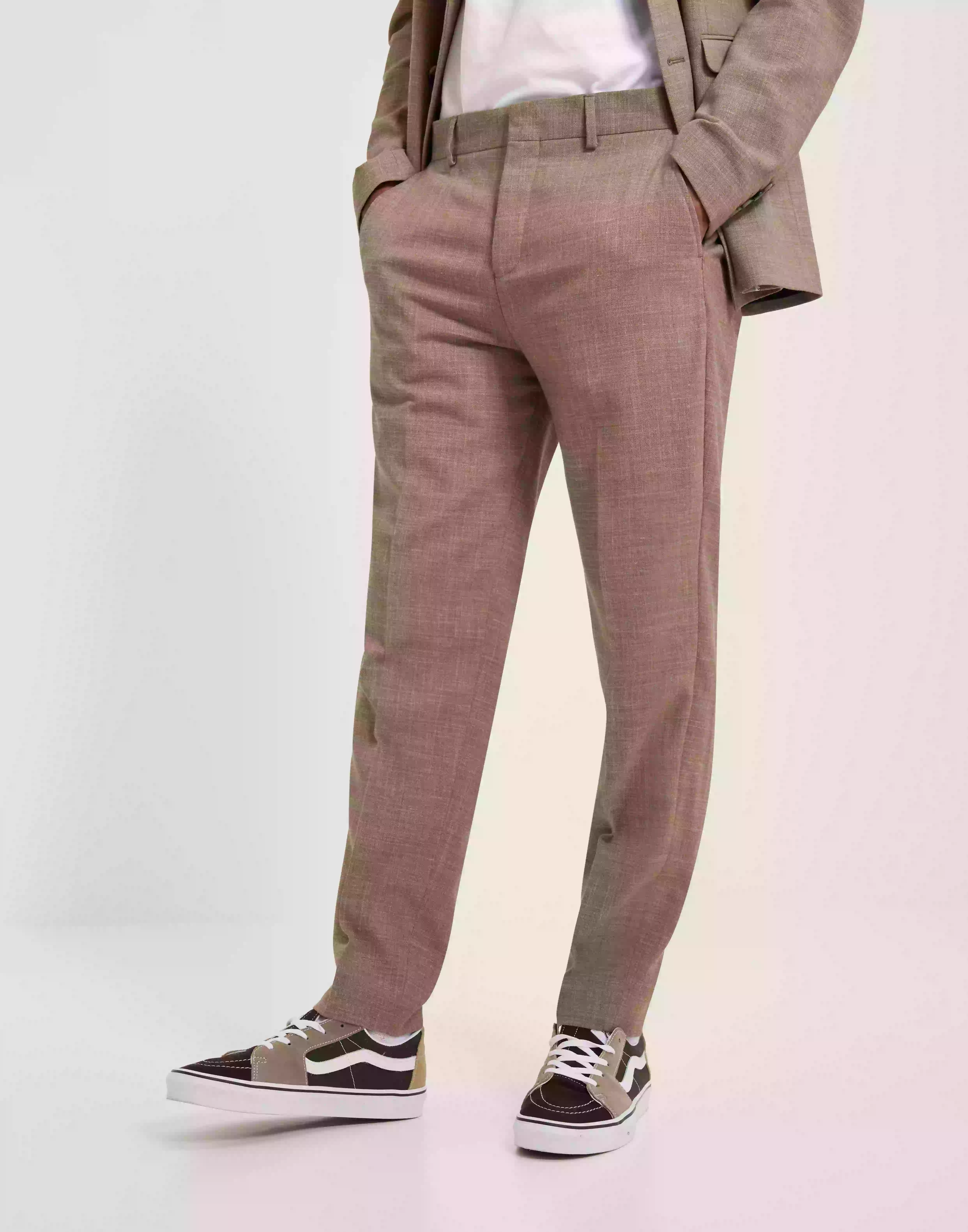 Selected Homme Slhslim-Tap Sas Pur Cashmere Trs Ex Linnebyxor Pure Cashmere