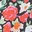 Black Red And Pink Flower Print