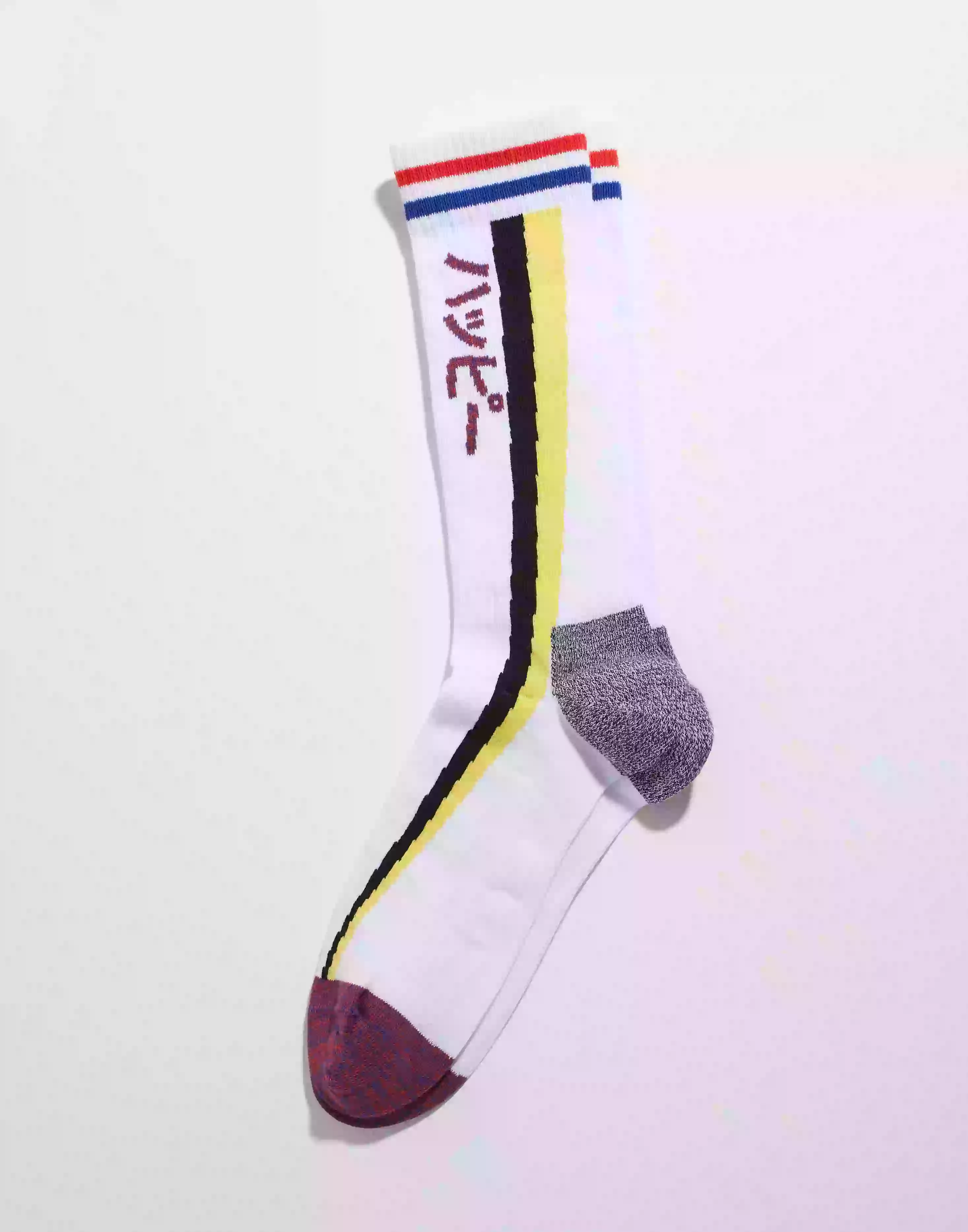 Happy Socks Shooting Stripe Thin Crew Sock Sokker Multicolor