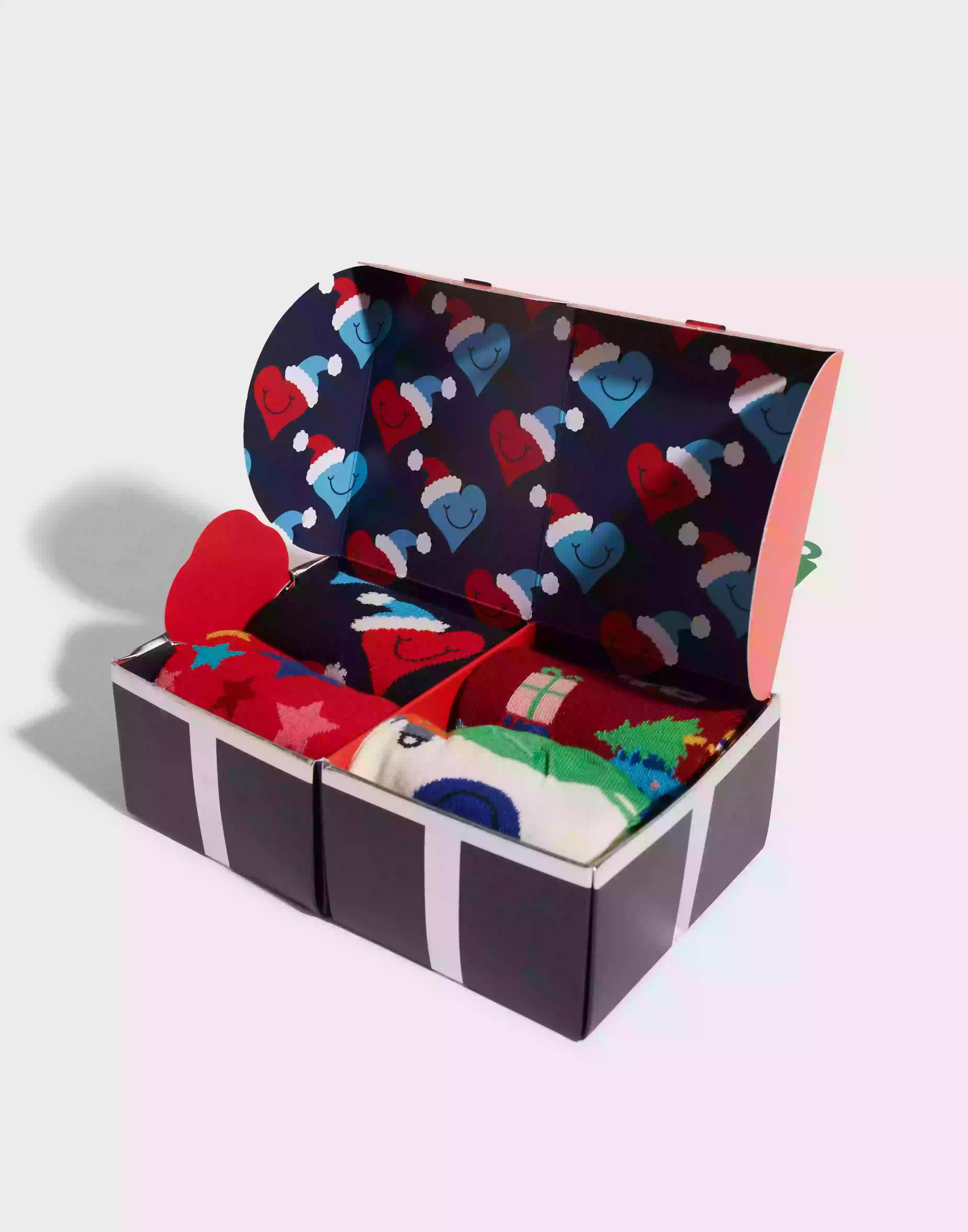 Happy Socks 4-Pack Holiday Vibes Gift Set Multipack sokker Multicolor