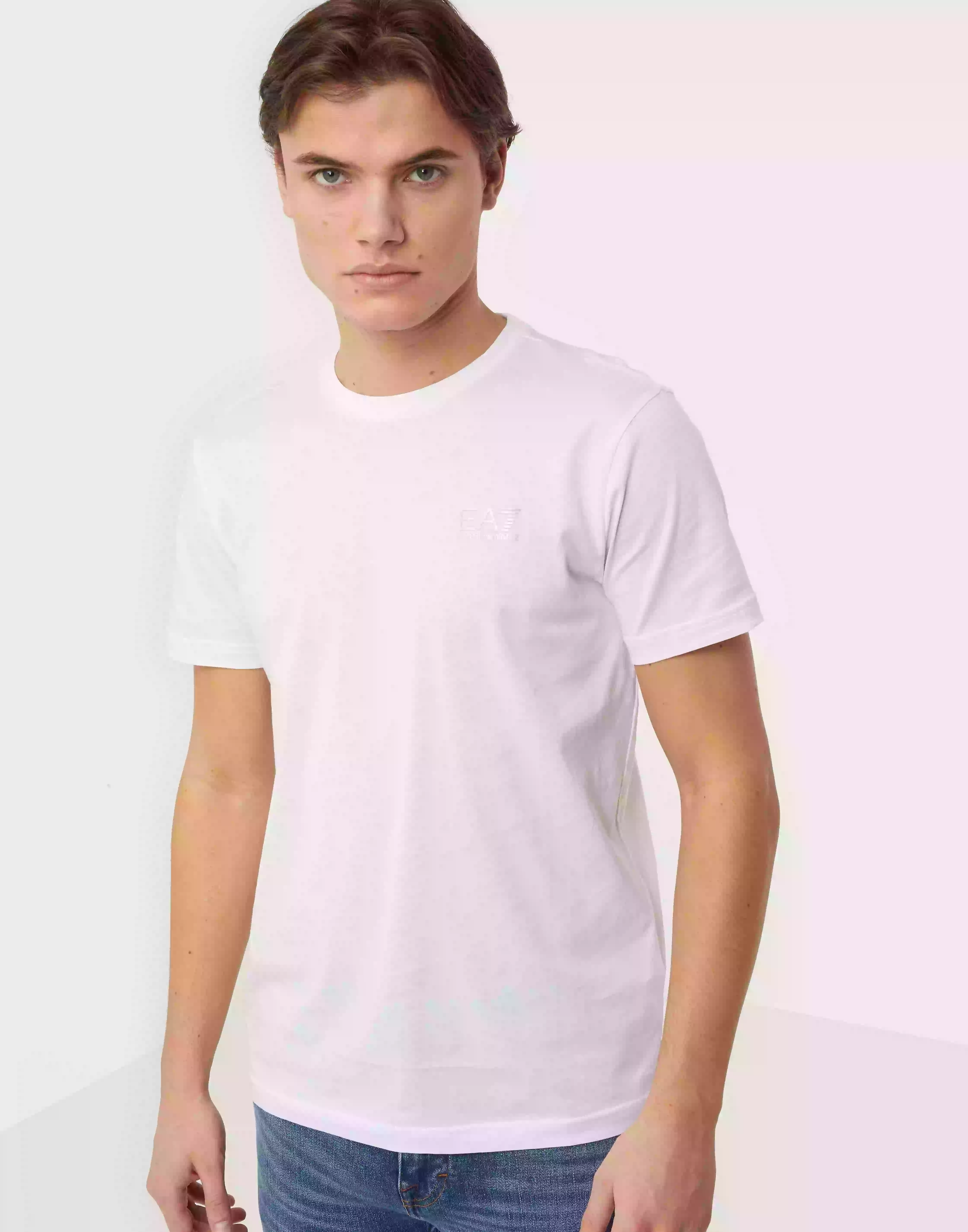 EA7 Emporio Armani T-Shirt T-shirts med tryck White