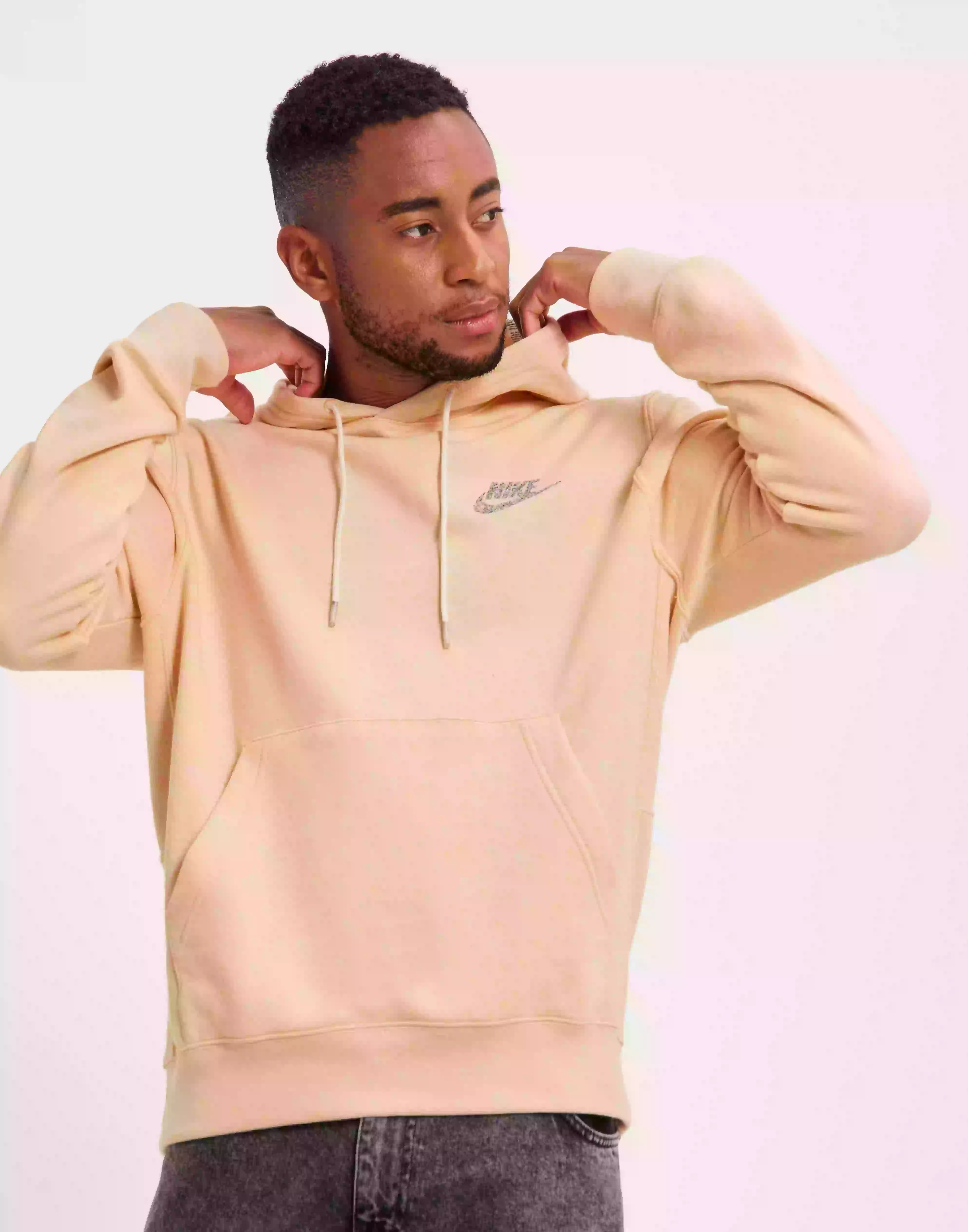 Nike Sportswear M Nsw Revival Flc Po Hoodie C Hoodies Beige
