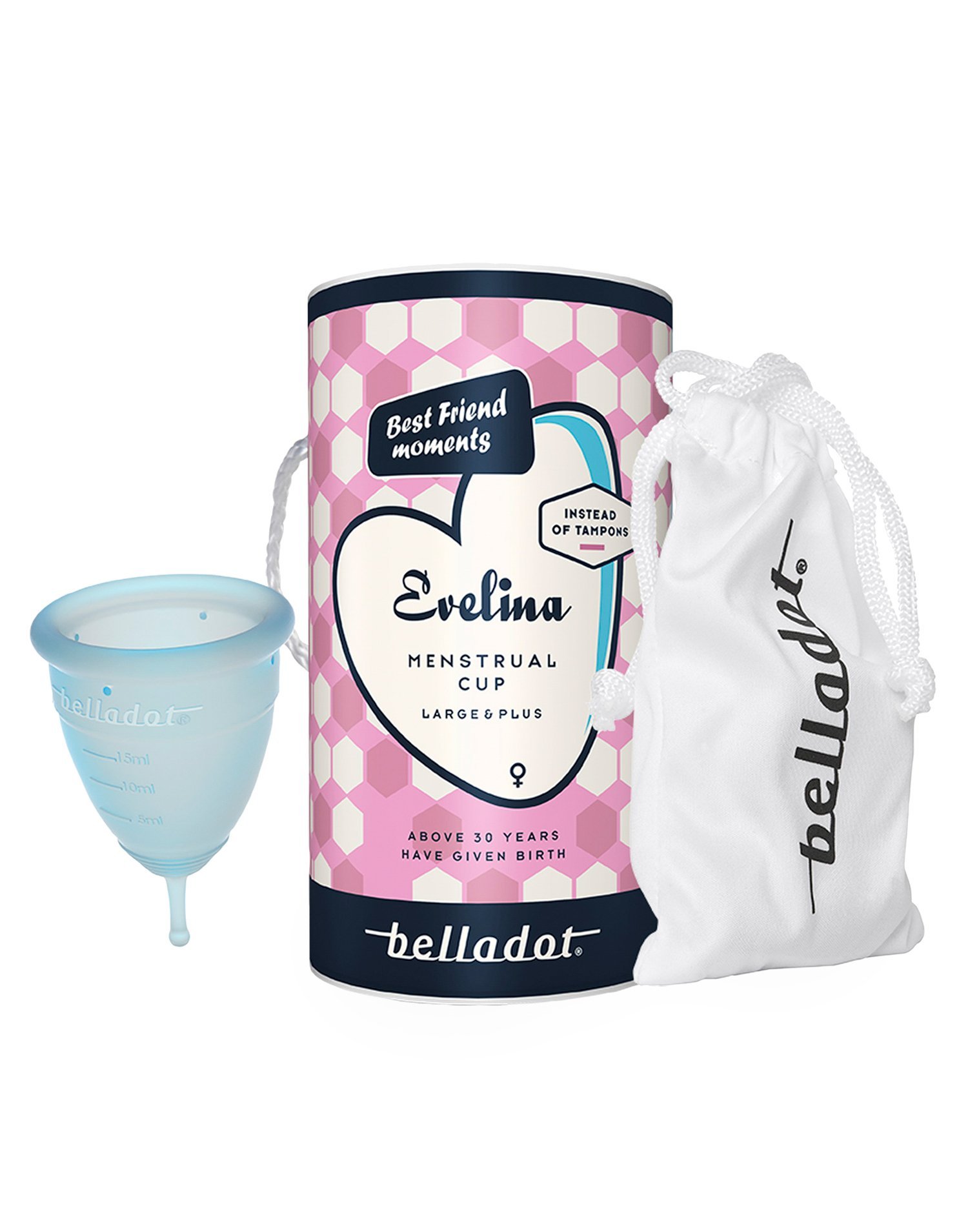 Belladot Evelina Menstrual Cup Large&Plus Intimvård