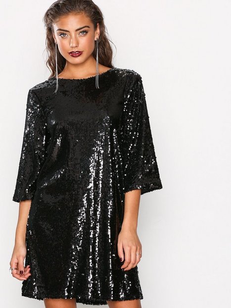 Hang Loose Sequin Dress - Nly Trend - Black - Party Dresses - Clothing ...