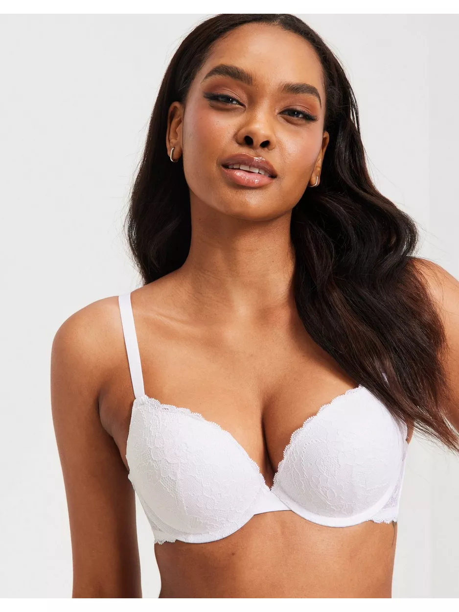 Lindex Linnea Push Up Lace Bra Push-up BH Vit