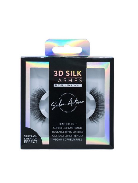 Salon Artisan 3D Silk Lash Lösögonfransar Ljusgrå/glasögon