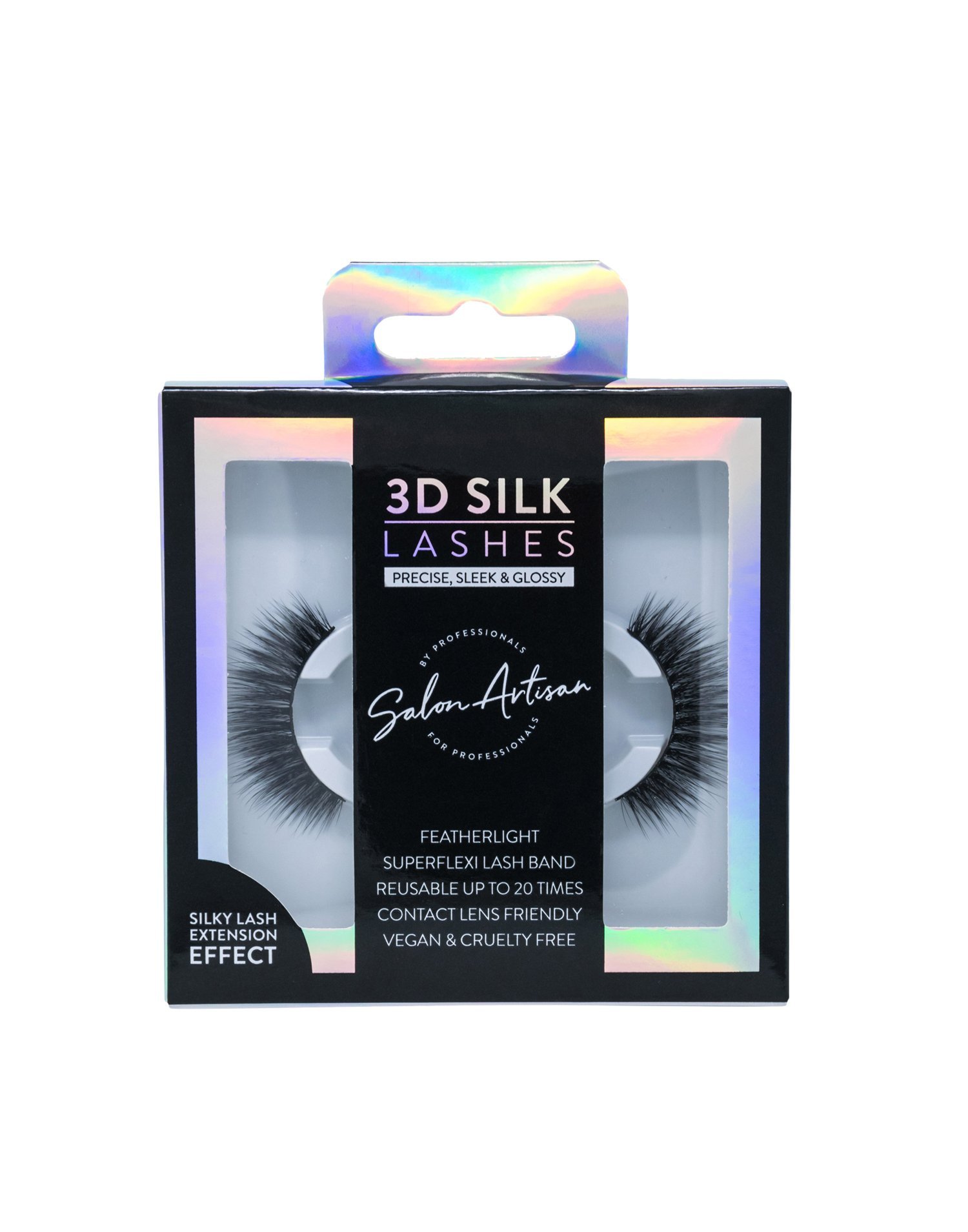 Salon Artisan 3D Silk Lash Lösögonfransar Beige/glasögon