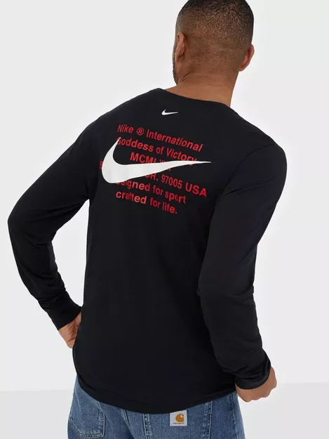 Buy Nike Sportswear Black LS TEE SWSH Man | - NSW M NLY
