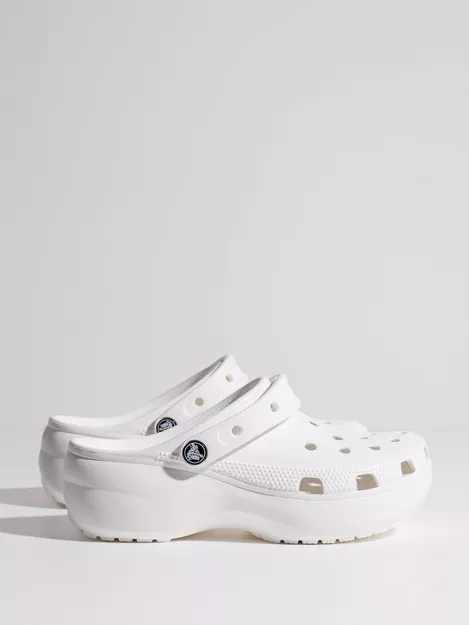 Crocs Classic Lined Clog (203591) White/Grey, 47% OFF