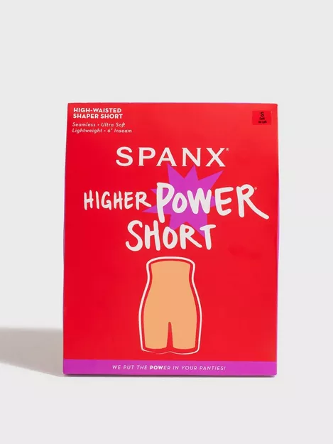 Spanx Higher Power Short High Waisted Shaper Size Large NEW Cafe Au Lait