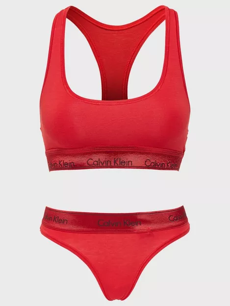 Las mejores ofertas en Brasieres y rojo de algodón Calvin Klein Bra Sets  para Mujeres