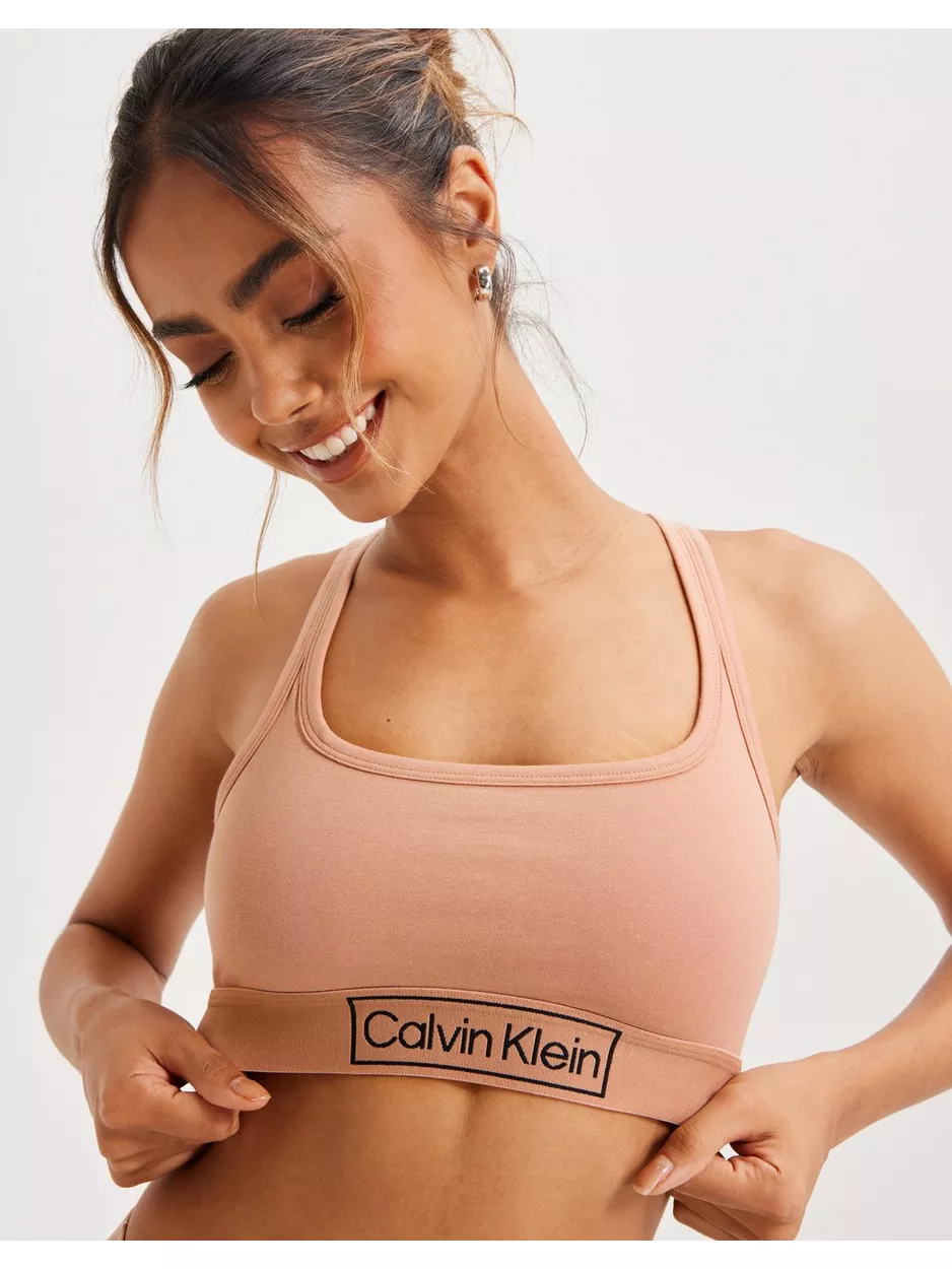 Calvin Klein Underwear Unlined Bralette Mjuk BH utan bygel Clay