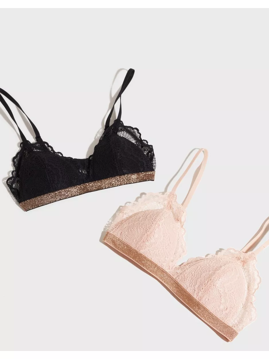 DORINA GALA-2PP Bralette Mjuk BH utan bygel Pink