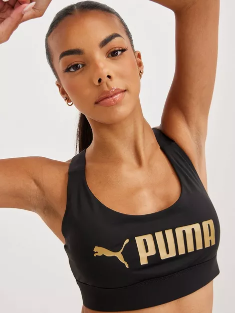 Puma Medium Impact Own It Sports Bra Black