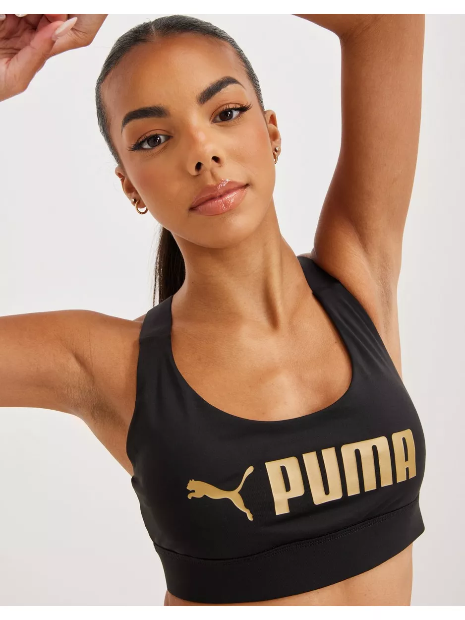 Puma Mid Impact Puma Fit Bra Sport BH - Medium support Black