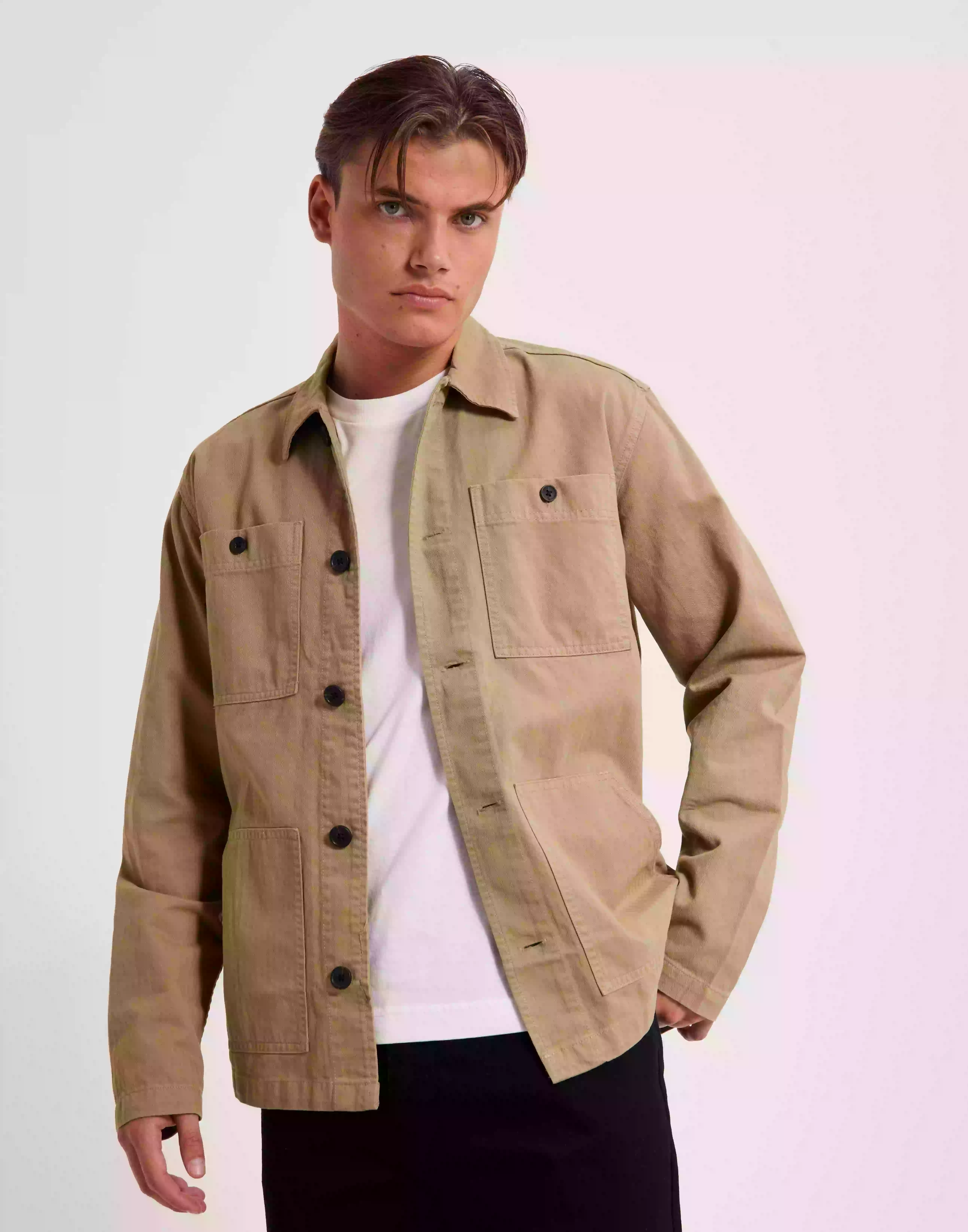 Selected Homme Slhloosenew-Tony Overshirt Ls W Noo Skjortjackor Kelp