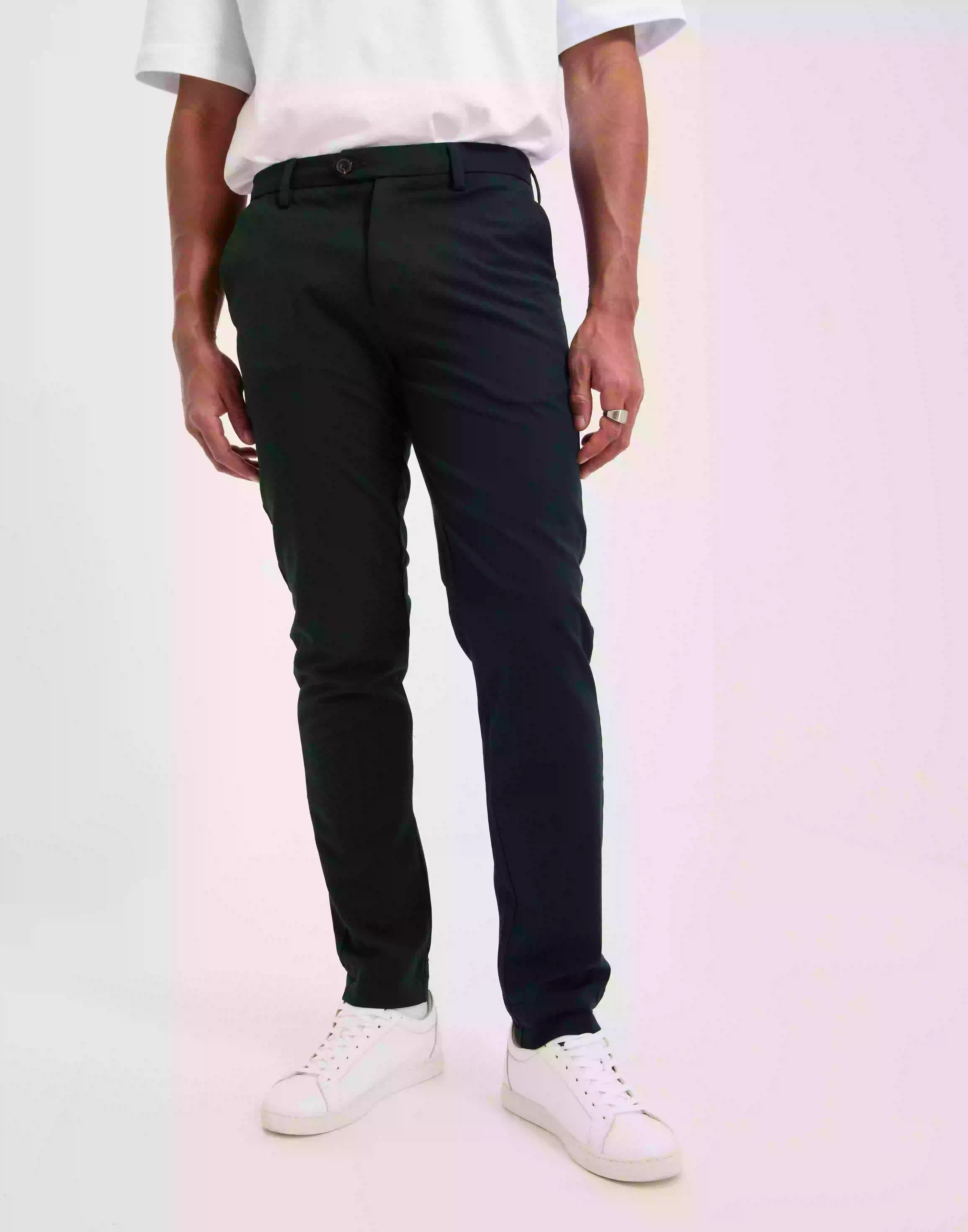 Jack & Jones Jpstmarco Jjconnor Akm Noos Slacks Black Forest Dark Green - Solid