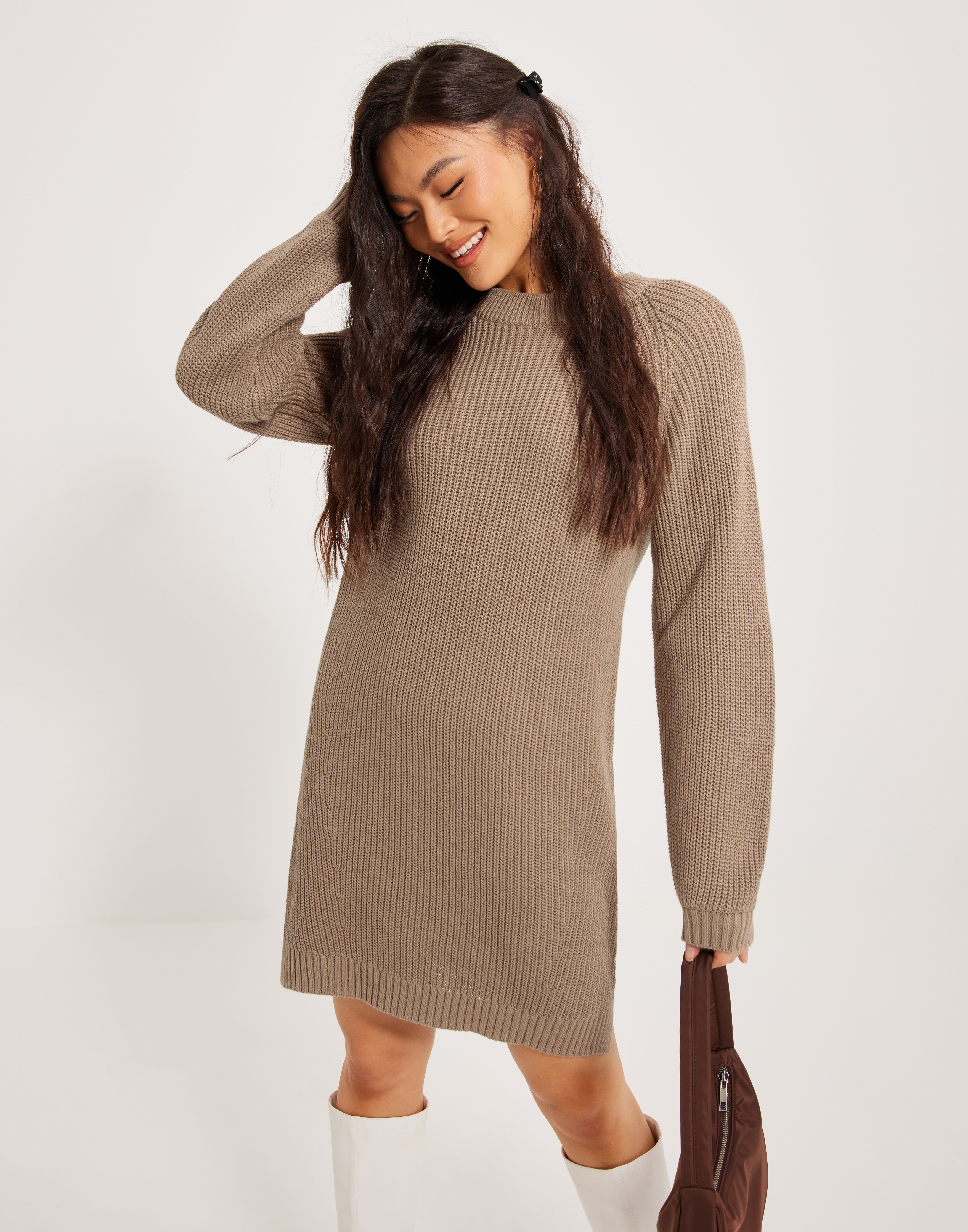 flowy knit dress