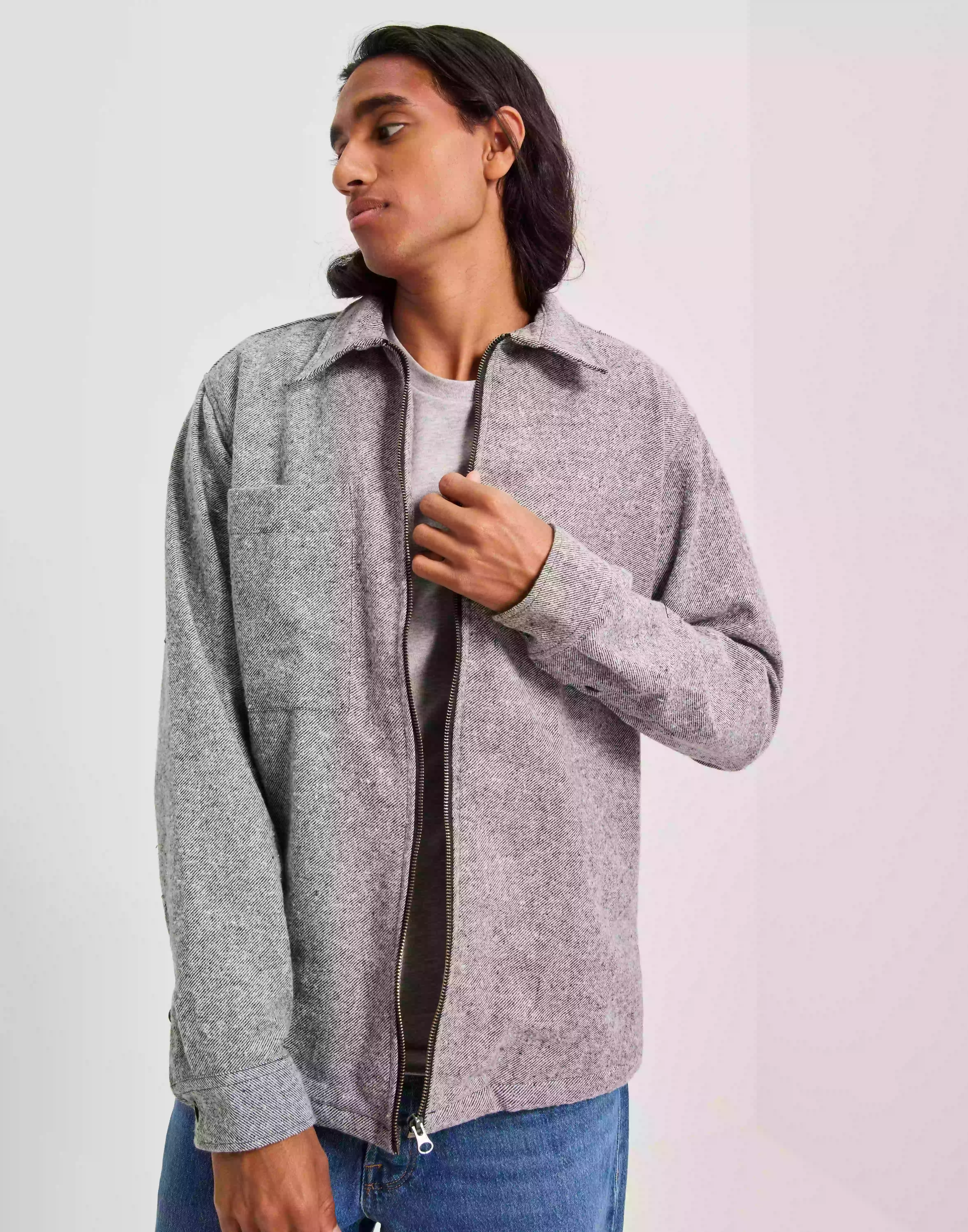 Selected Homme Slhloosedoller Overshirt Ls W Noos Skjortjackor Cloud Dancer