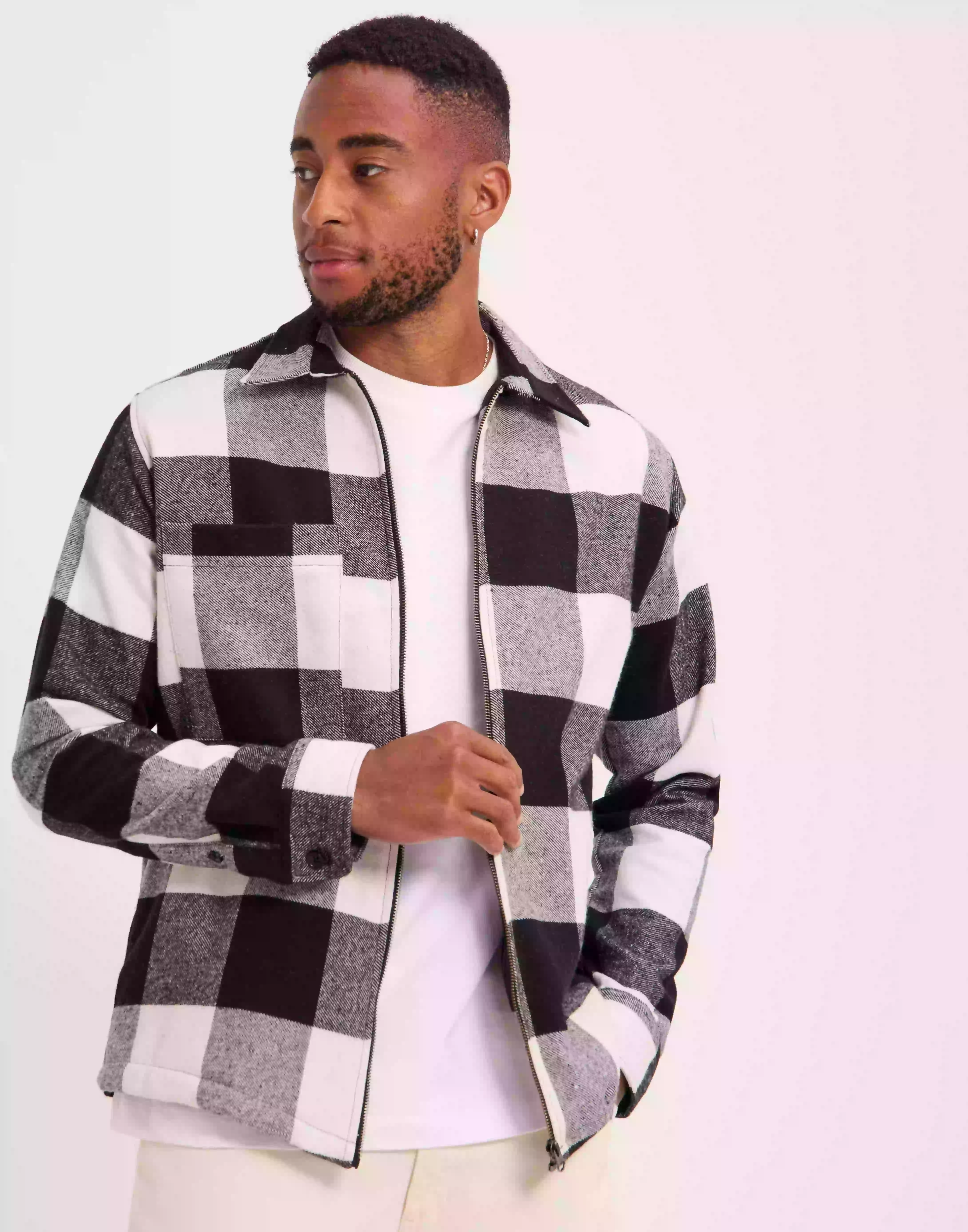Selected Homme Slhloosedoller Overshirt Ls W Noos Skjortjackor Cloud Dancer Box